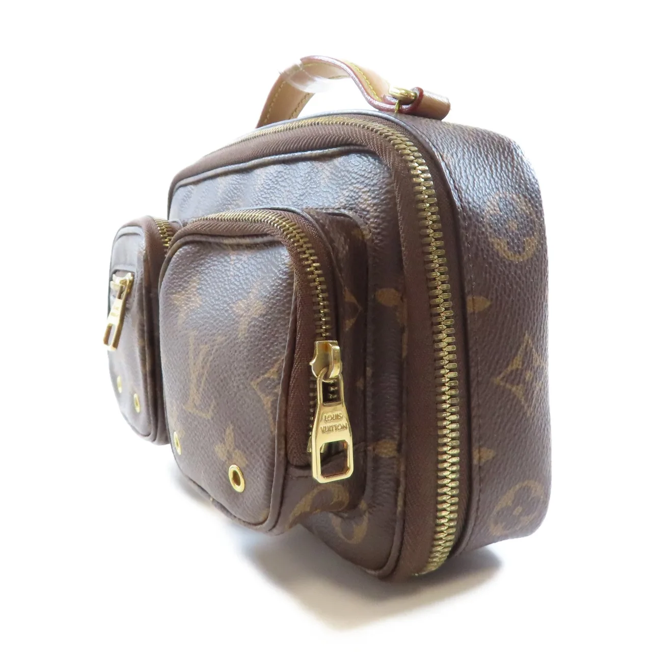 LOUIS VUITTON Utility M80446 兩用包 塗層帆布 棕色 / BROWN 塗層帆布 中古品B - 縮圖 3