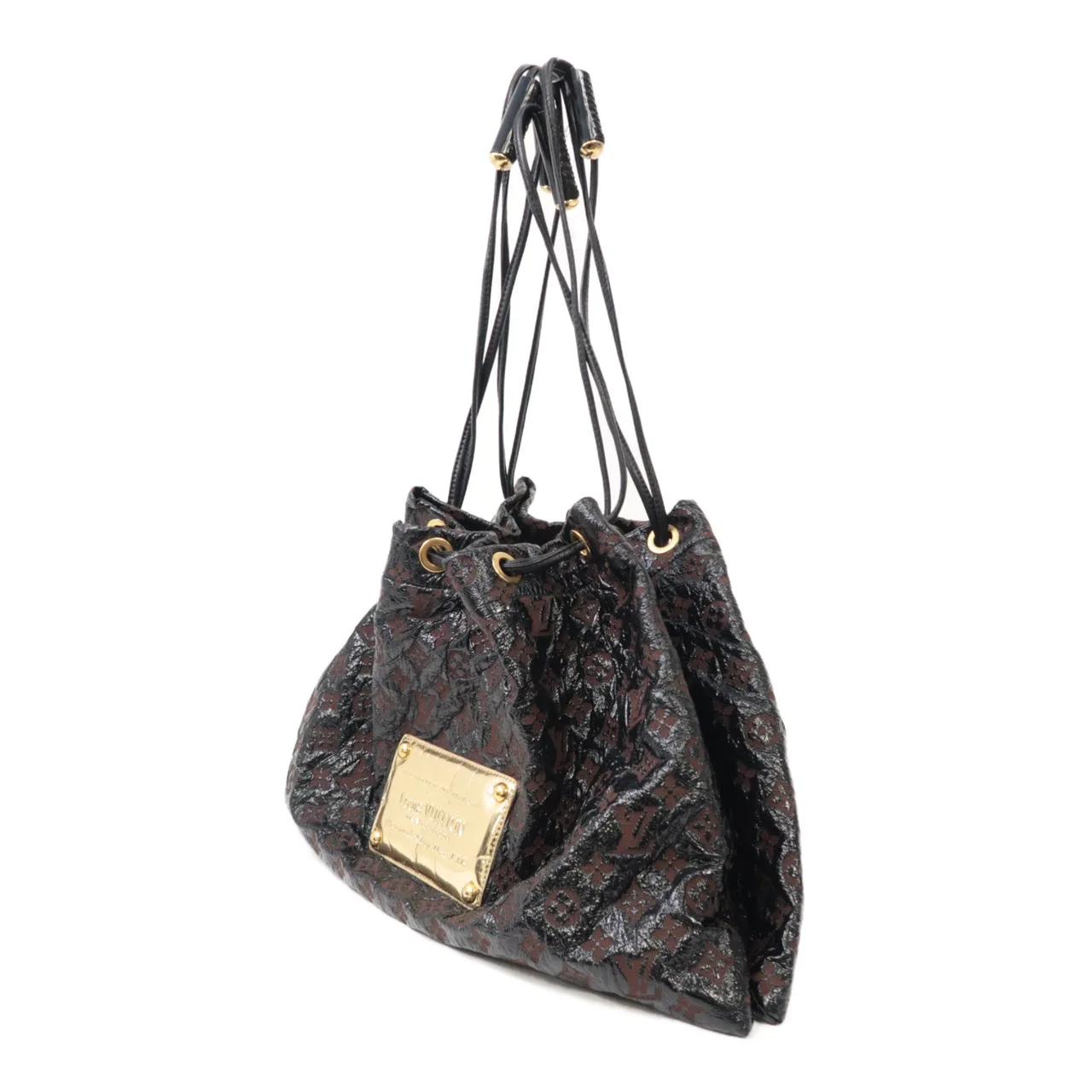 LOUIS VUITTON M95259 肩背包 Plastics 棕色 / 黑色 / BLACK Plastics 中古品B - 縮圖 3