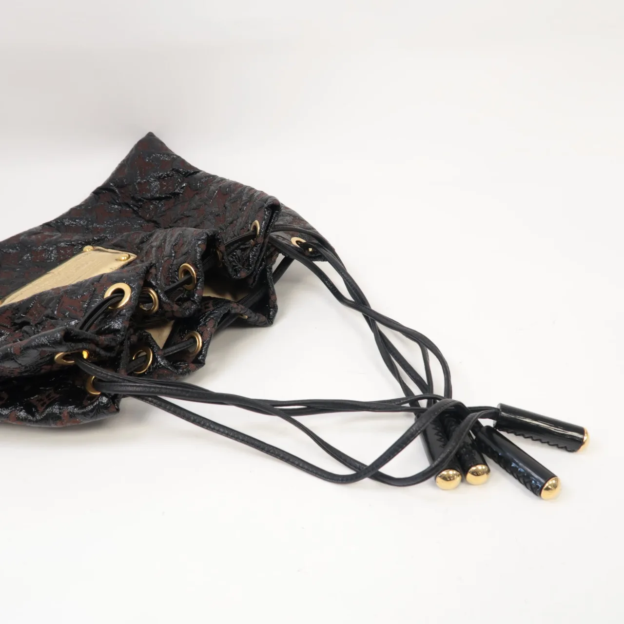 LOUIS VUITTON M95259 肩背包 Plastics 棕色 / 黑色 / BLACK Plastics 中古品B - 縮圖 8