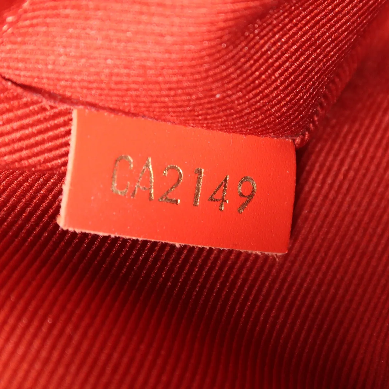 LOUIS VUITTON Saintonge M43556 兩用包 塗層帆布 棕色 / 紅色 / RD/BR 塗層帆布 中古品B - 縮圖 7