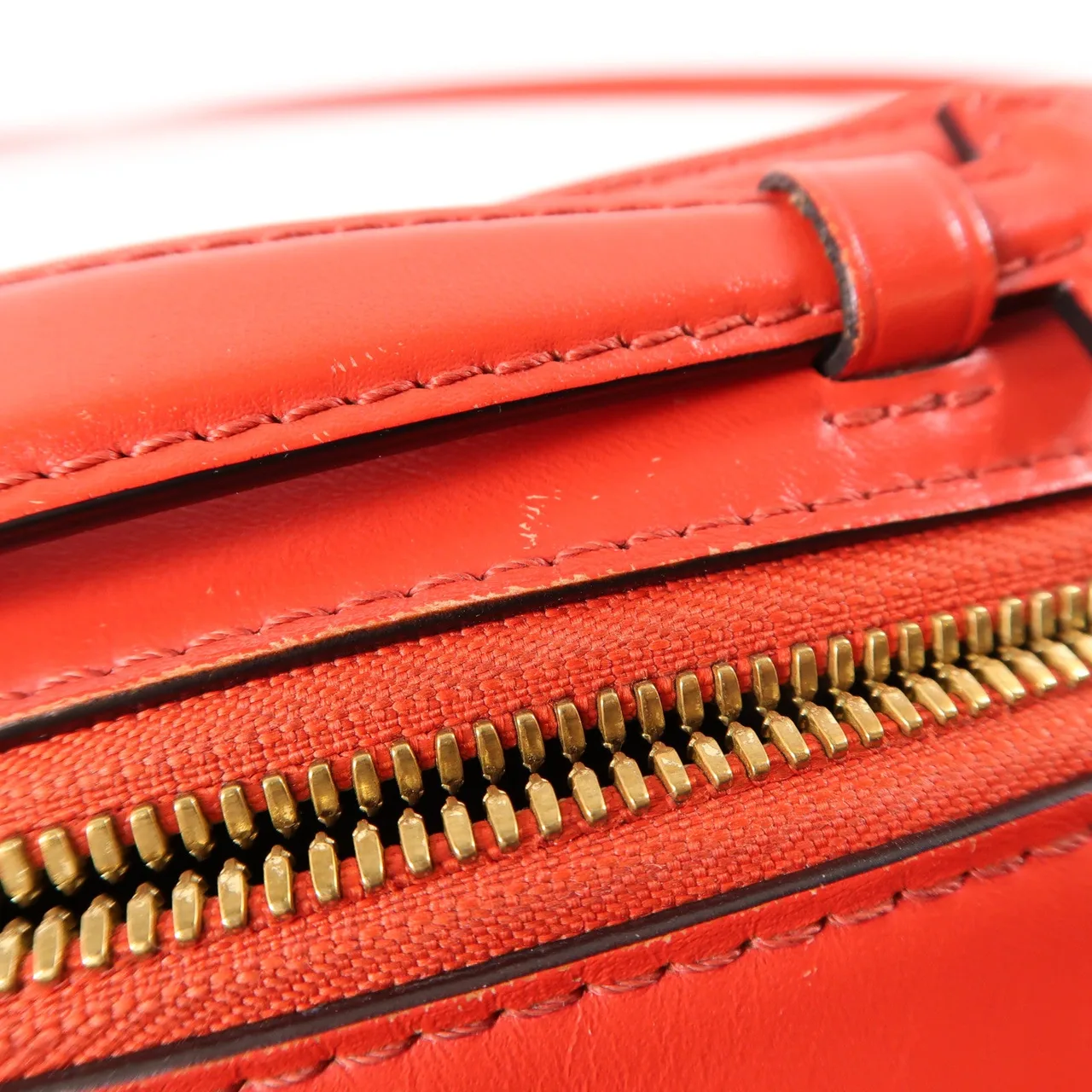 LOUIS VUITTON Saintonge M43556 兩用包 塗層帆布 棕色 / 紅色 / RD/BR 塗層帆布 中古品B - 縮圖 14