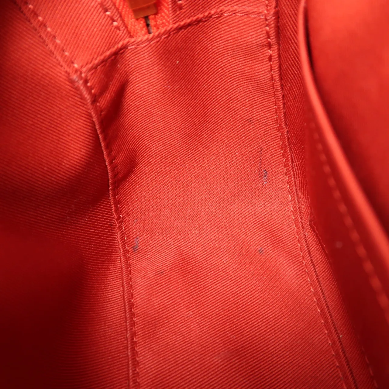 LOUIS VUITTON Saintonge M43556 兩用包 塗層帆布 棕色 / 紅色 / RD/BR 塗層帆布 中古品B - 縮圖 15