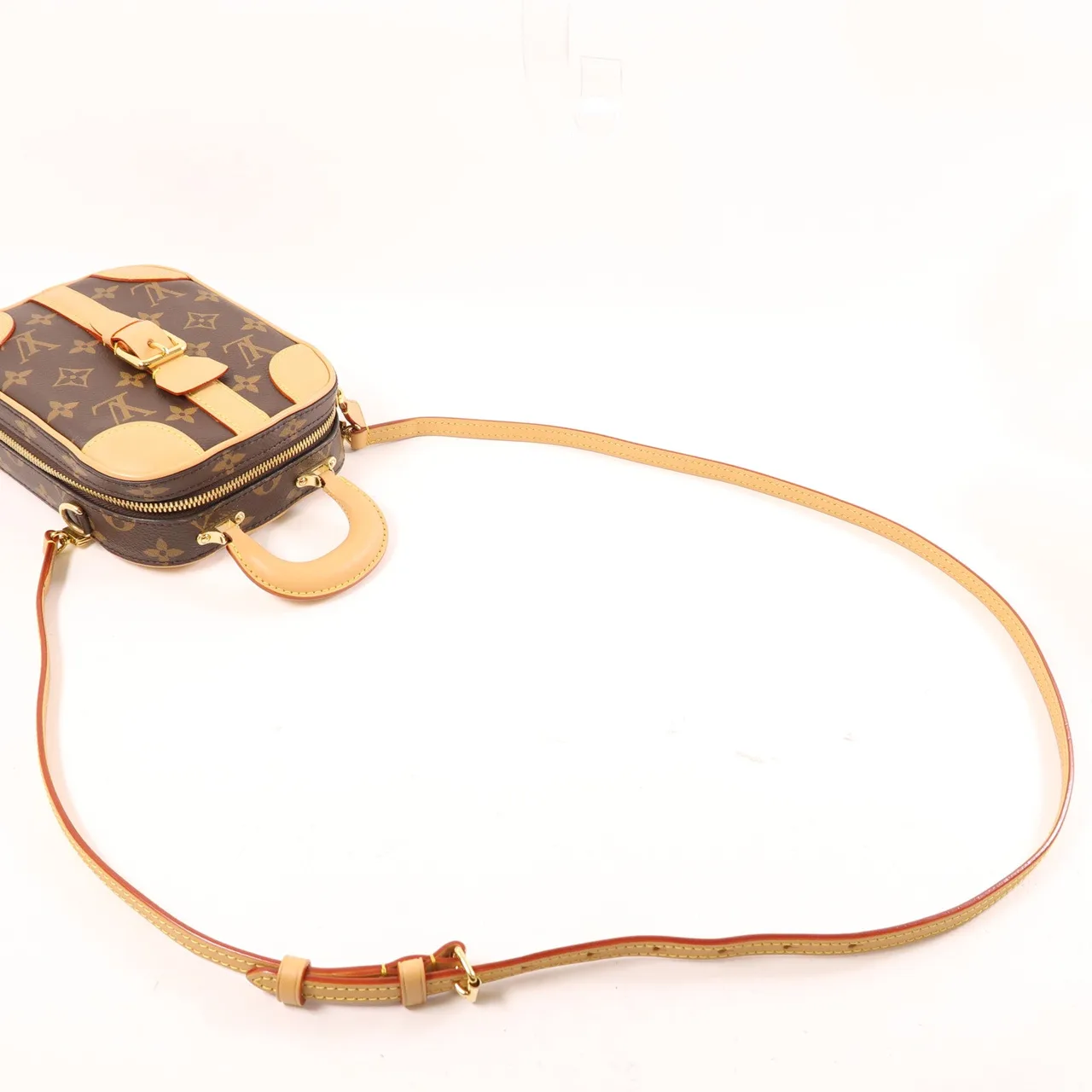 LOUIS VUITTON M68623 兩用包 塗層帆布 棕色 / Brown 塗層帆布 中古品A - 縮圖 8