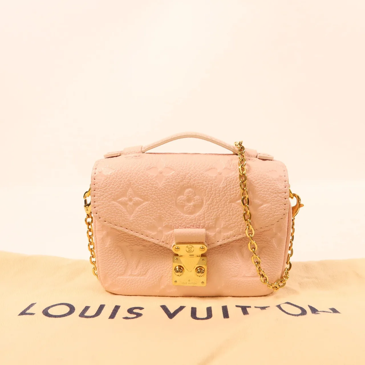 LOUIS VUITTON M81389 肩背包 牛皮 粉色 / Pink 牛皮 中古品A - 縮圖 8