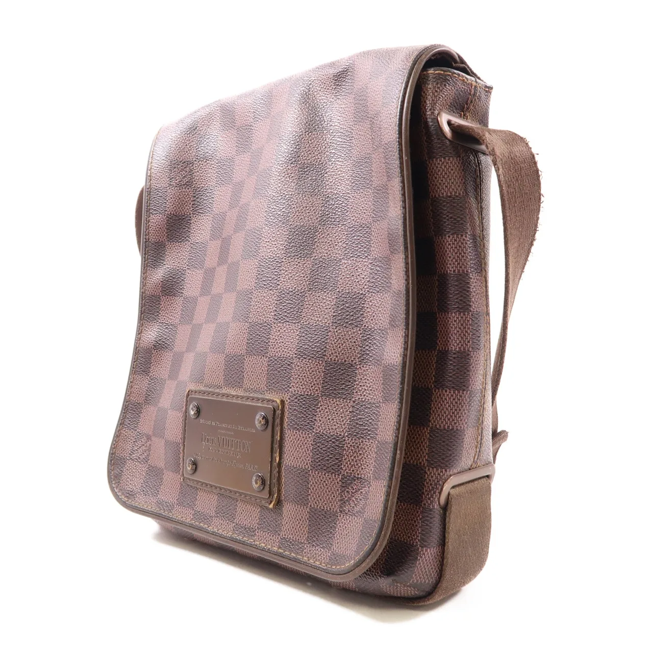 LOUIS VUITTON Brooklyn N51210 肩背包 塗層帆布 棕色 / Ebene 塗層帆布 中古品C - 縮圖 3
