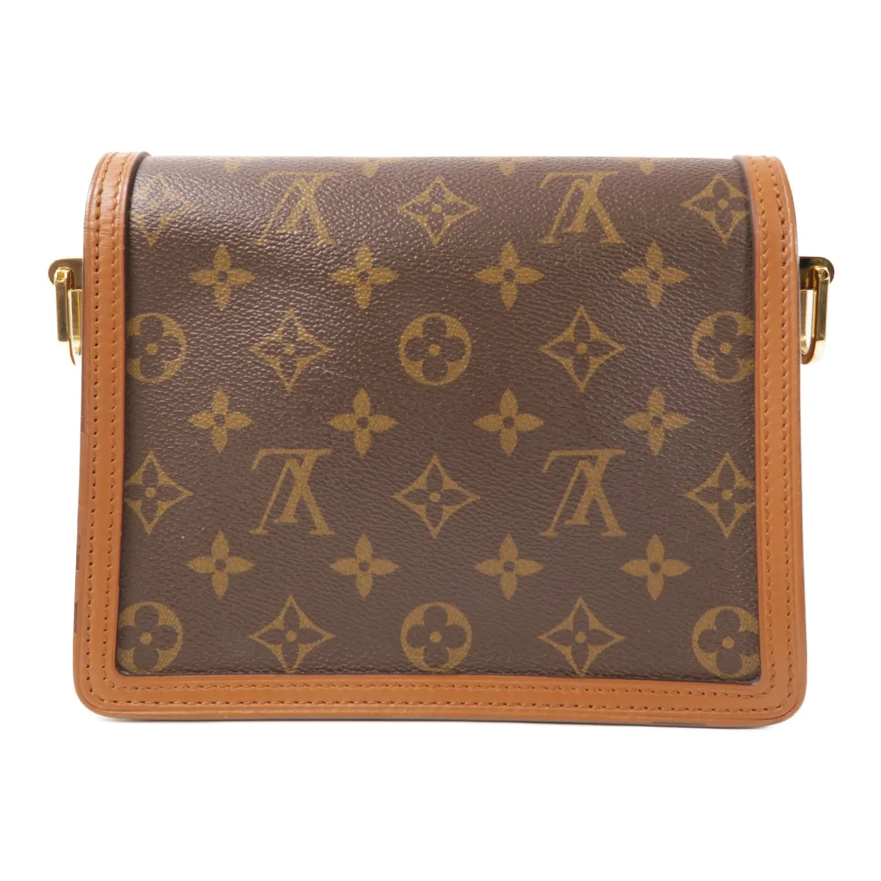 LOUIS VUITTON Mini Dauphine M45959 肩背包 塗層帆布 棕色 / Brown 塗層帆布 中古品A - 縮圖 2