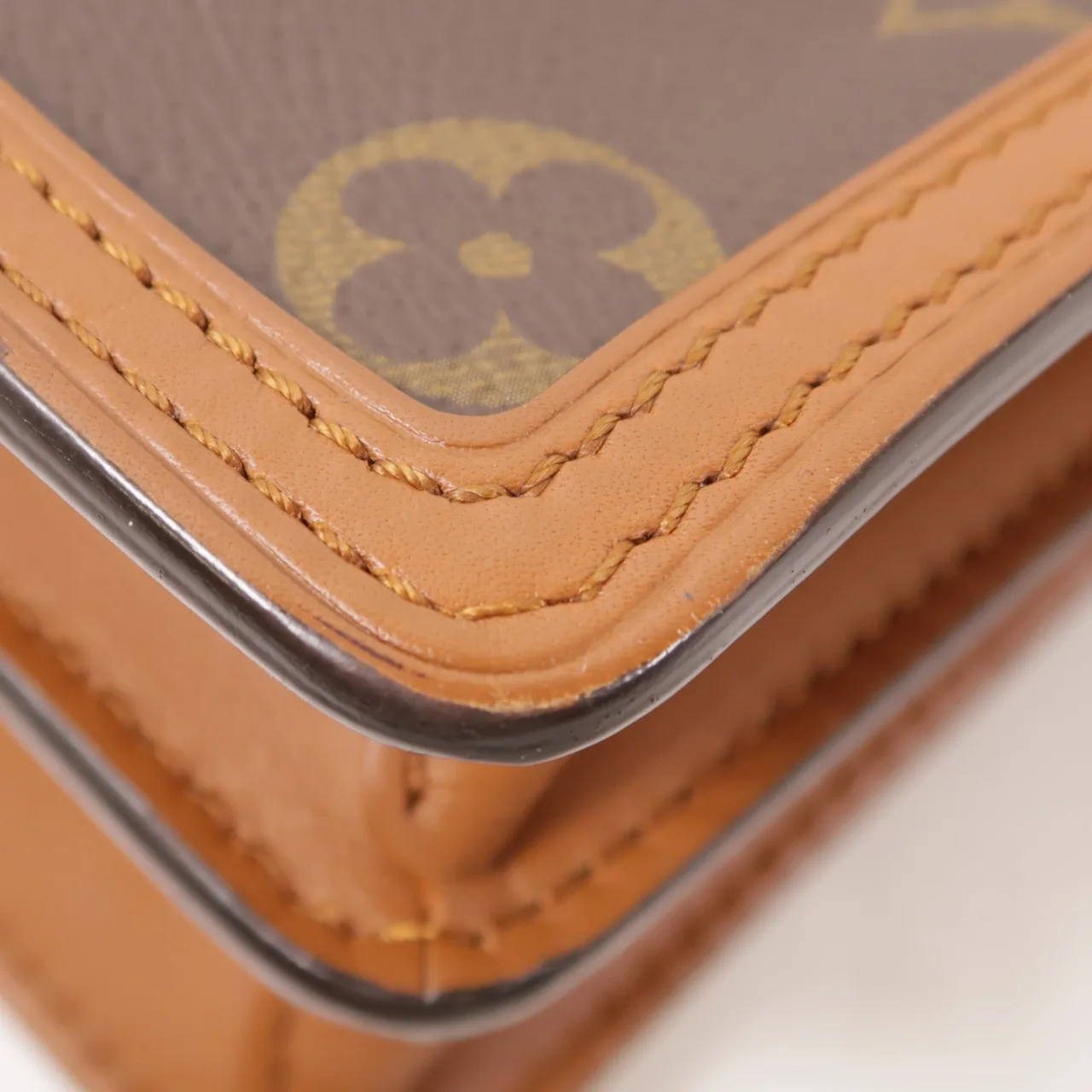 LOUIS VUITTON Mini Dauphine M45959 肩背包 塗層帆布 棕色 / Brown 塗層帆布 中古品A - 縮圖 10