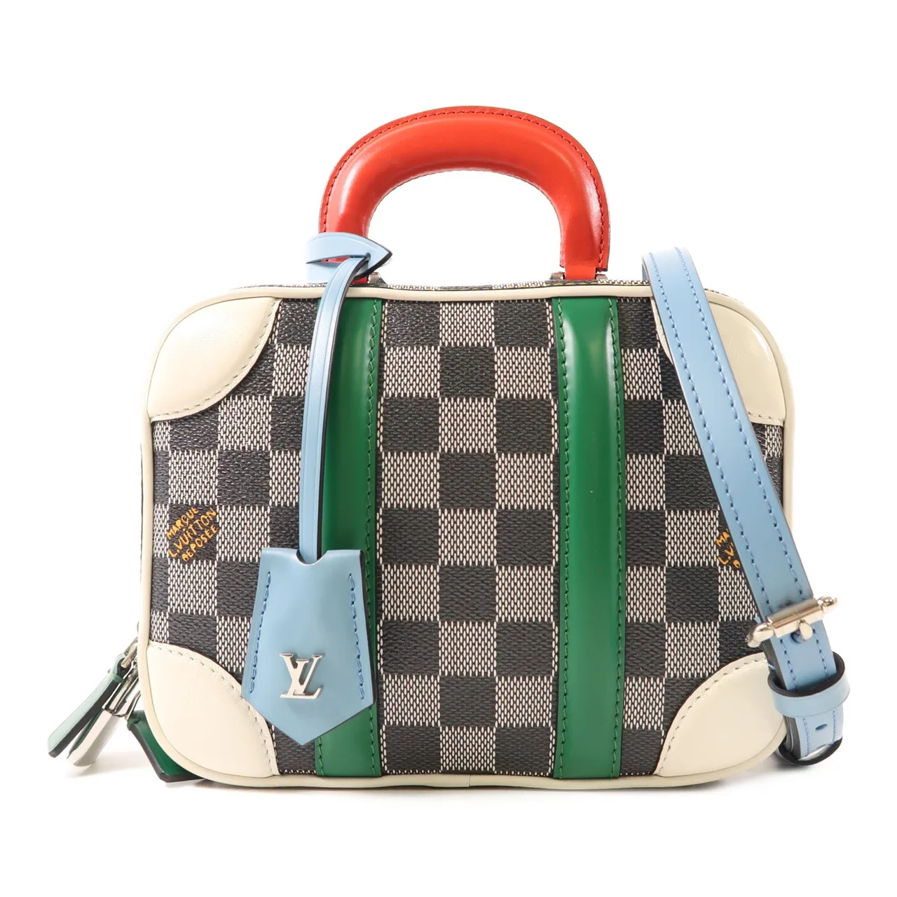 LOUIS VUITTON N40233 2-Way Bag Coated Canvas 黑色 / 白色 / Multicolor