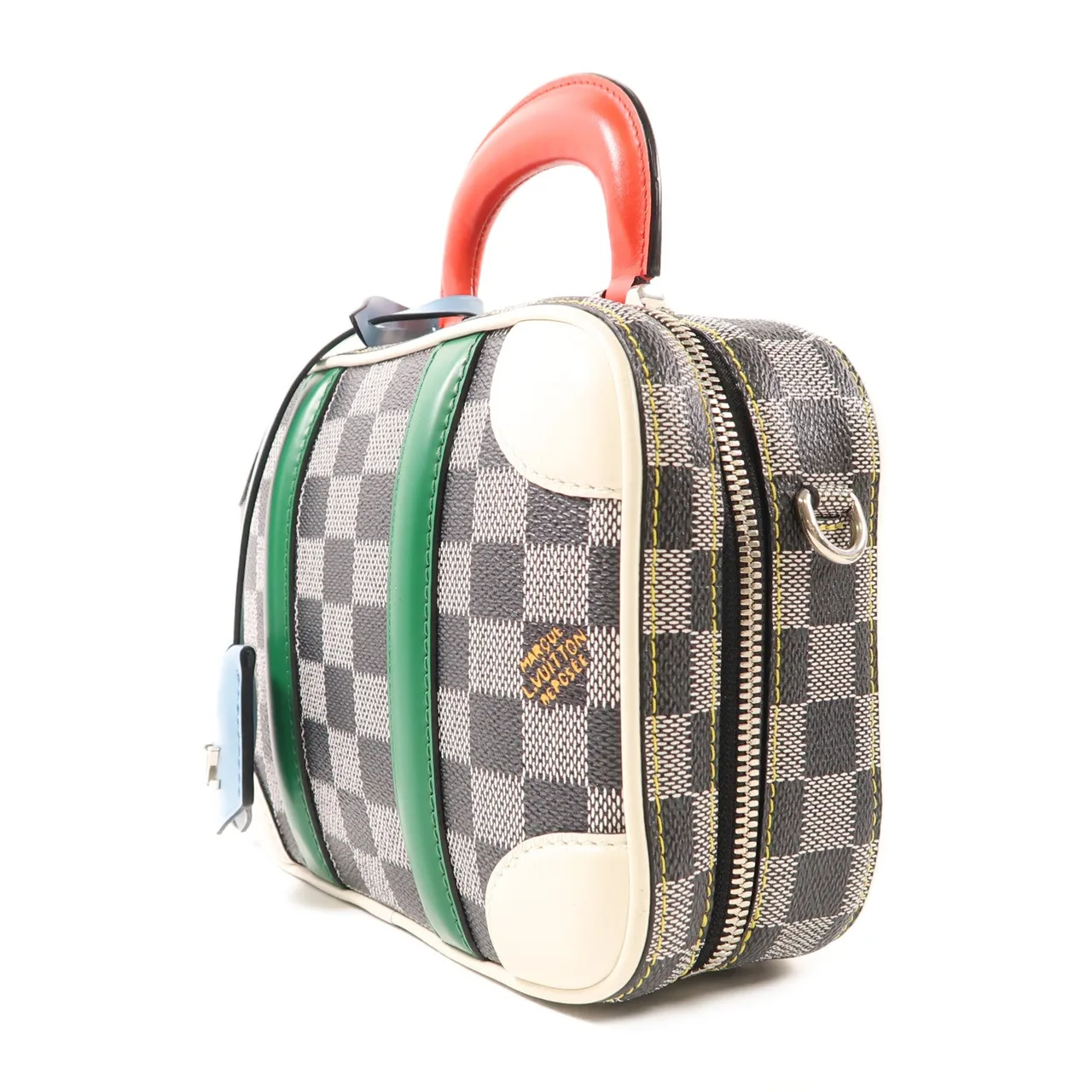 LOUIS VUITTON N40233 兩用包 塗層帆布 黑色 / 白色 / Multicolor 塗層帆布 中古品B - 縮圖 3