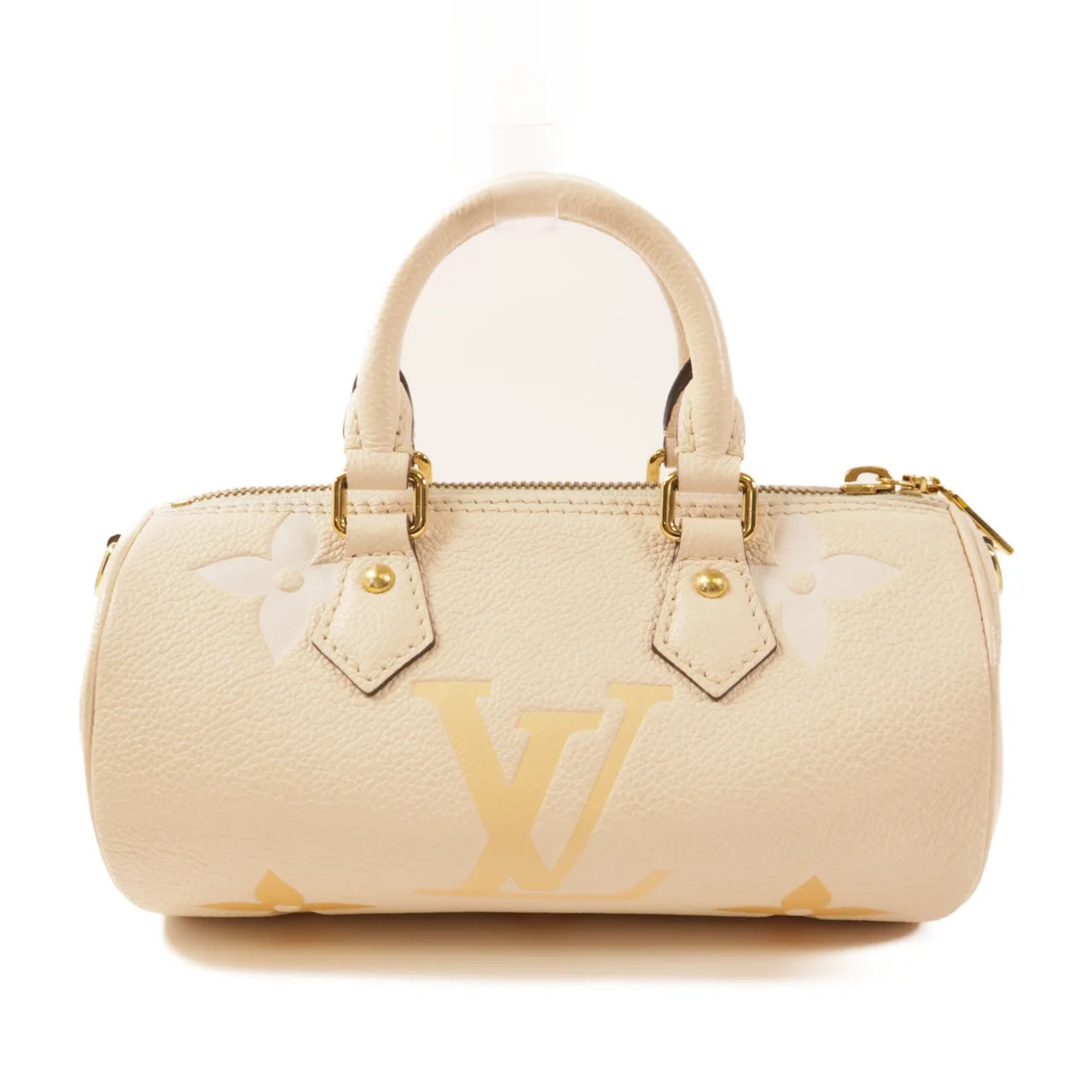 LOUIS VUITTON Papillon M45708 兩用包 牛皮 米色 / Cream 牛皮 中古品A - 縮圖 2