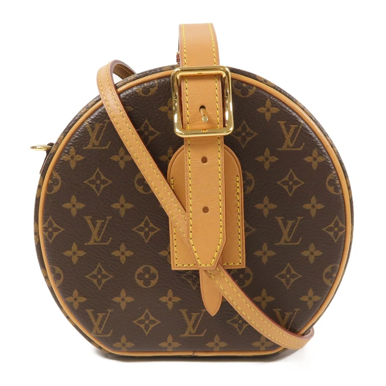 LOUIS VUITTON Petite Boite Chapeau M43514 2-Way Bag Coated Canvas 棕色 / Brown