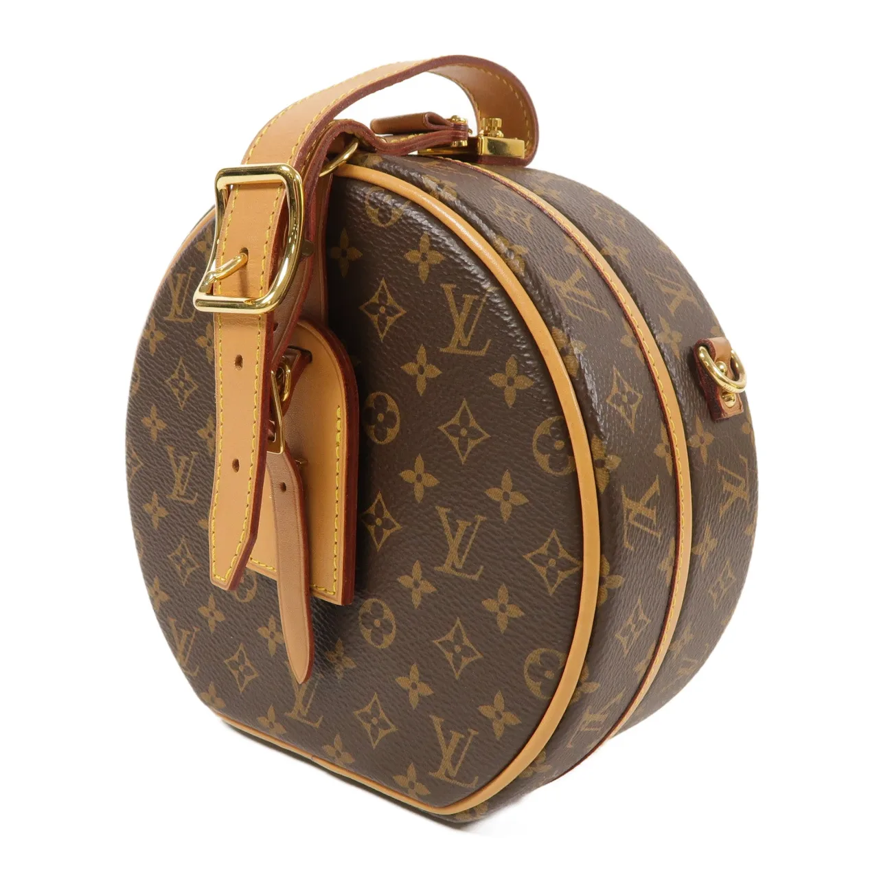 LOUIS VUITTON Petite Boite Chapeau M43514 兩用包 塗層帆布 棕色 / Brown 塗層帆布 中古品B - 縮圖 3