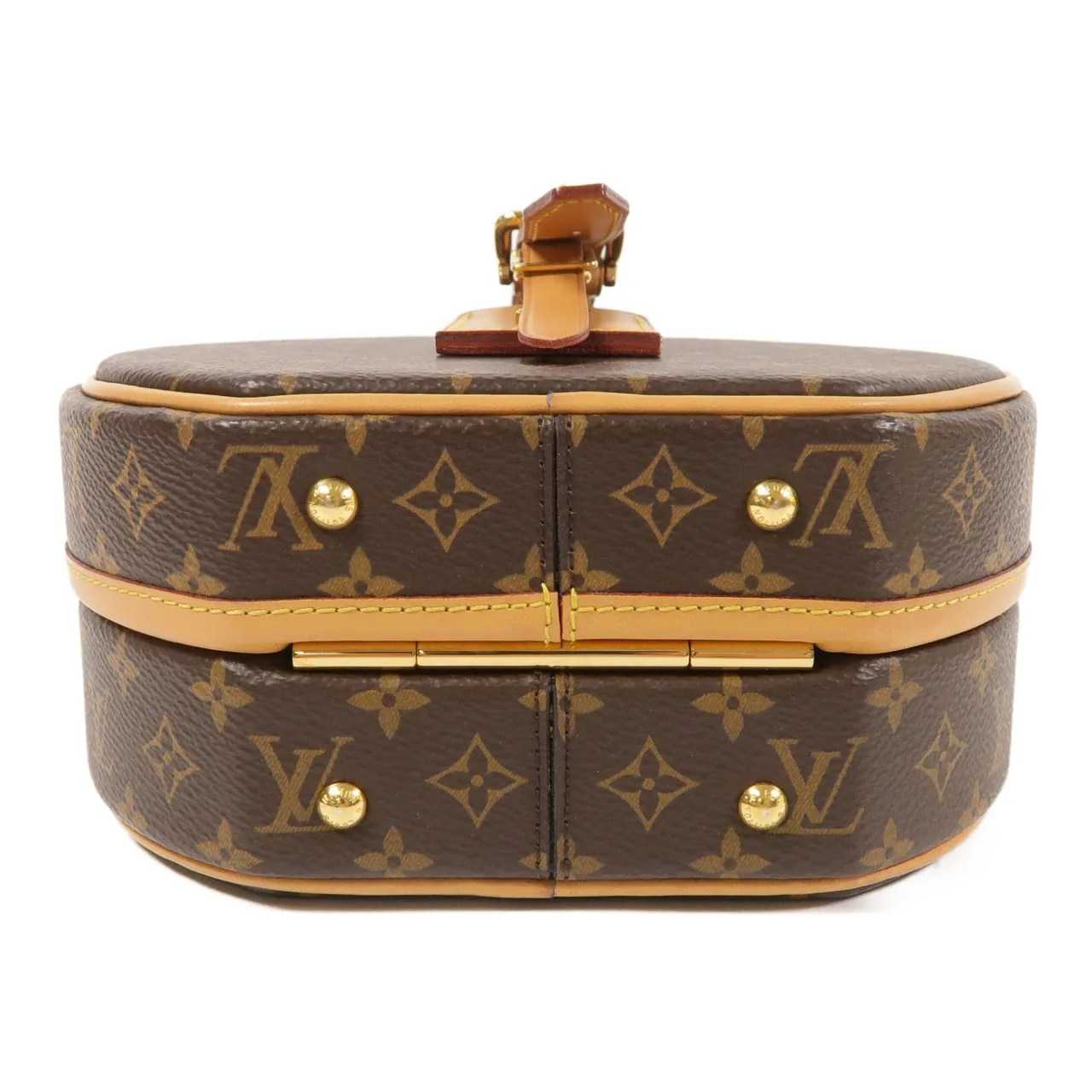 LOUIS VUITTON Petite Boite Chapeau M43514 兩用包 塗層帆布 棕色 / Brown 塗層帆布 中古品B - 縮圖 4