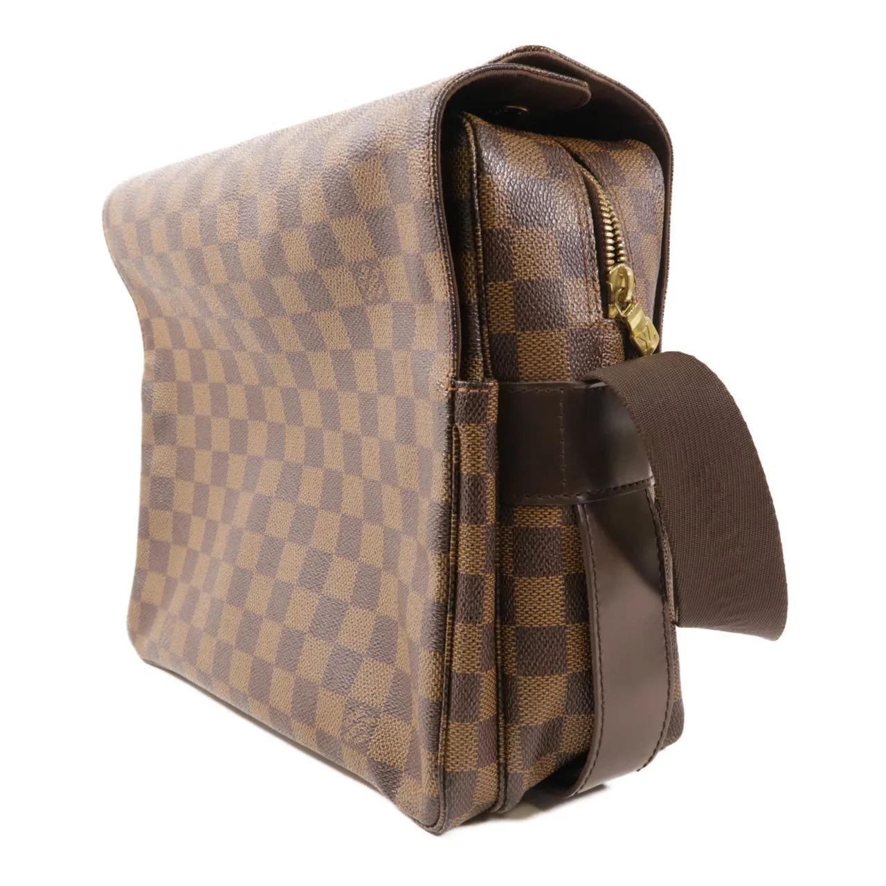 LOUIS VUITTON Naviglio N45255 肩背包 塗層帆布 棕色 / Brown 塗層帆布 中古品B - 縮圖 3