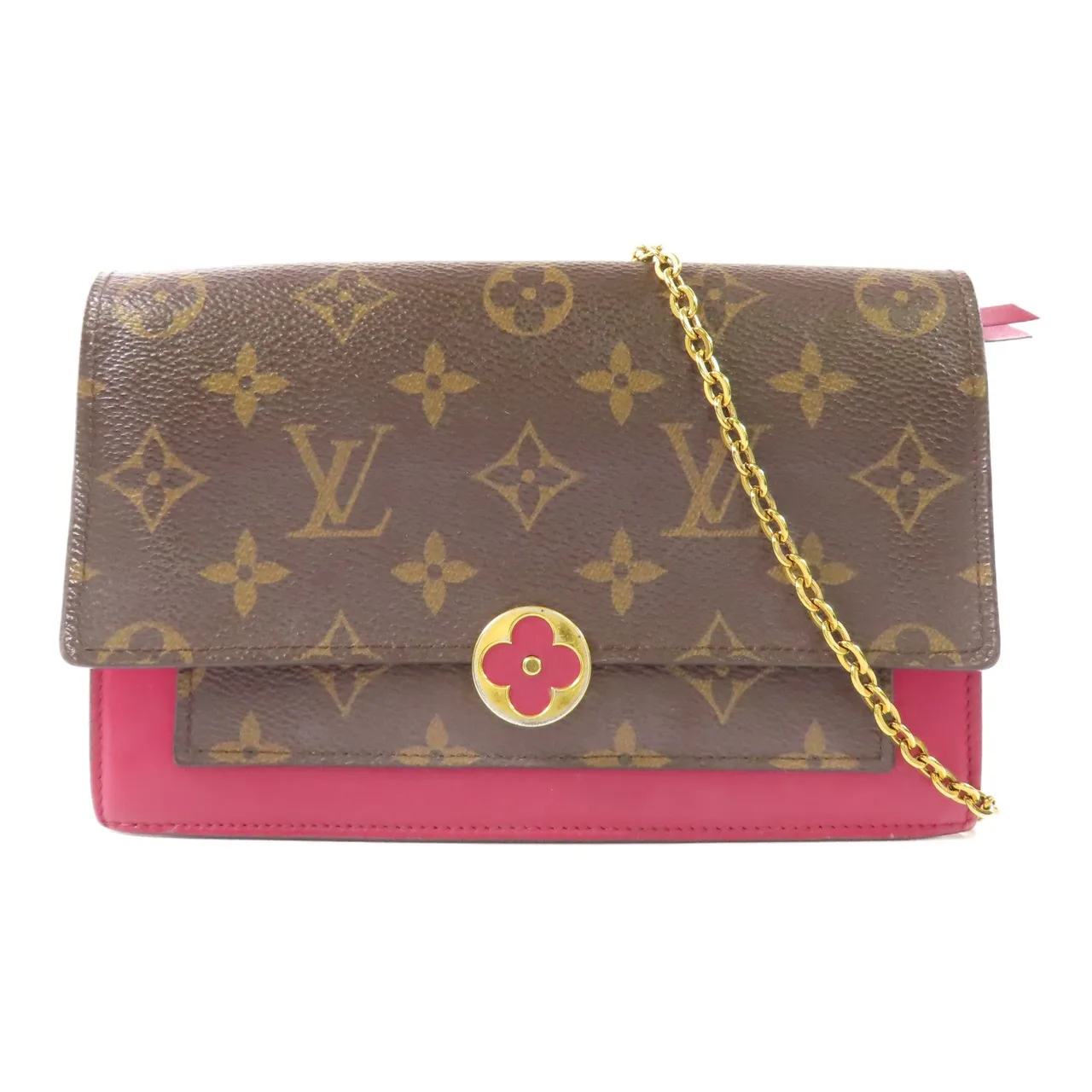 LOUIS VUITTON M69578 肩背包 塗層帆布 棕色 / 紅色 / Brown/Red Rose