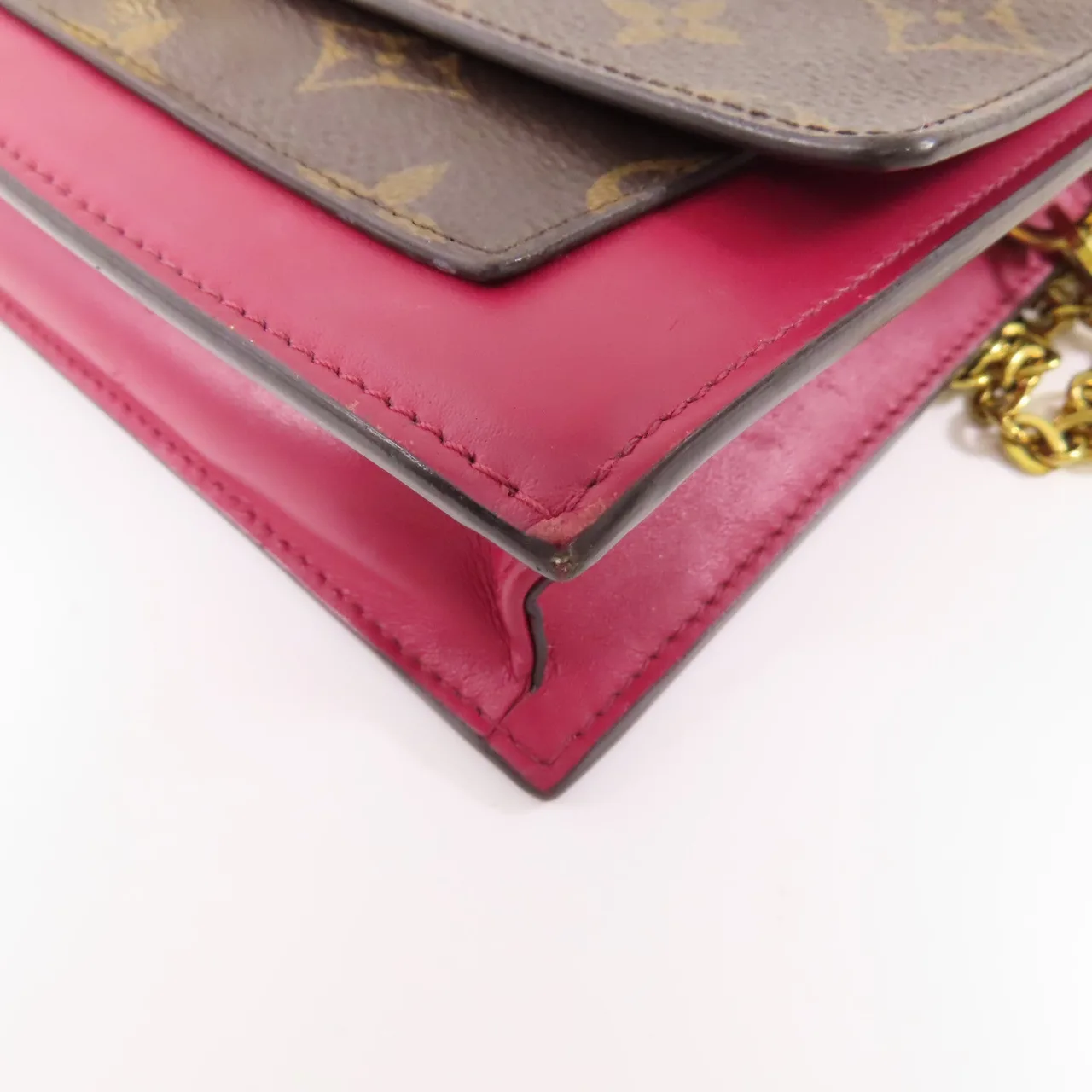 LOUIS VUITTON M69578 肩背包 塗層帆布 棕色 / 紅色 / Brown/Red Rose 塗層帆布 中古品B - 縮圖 10