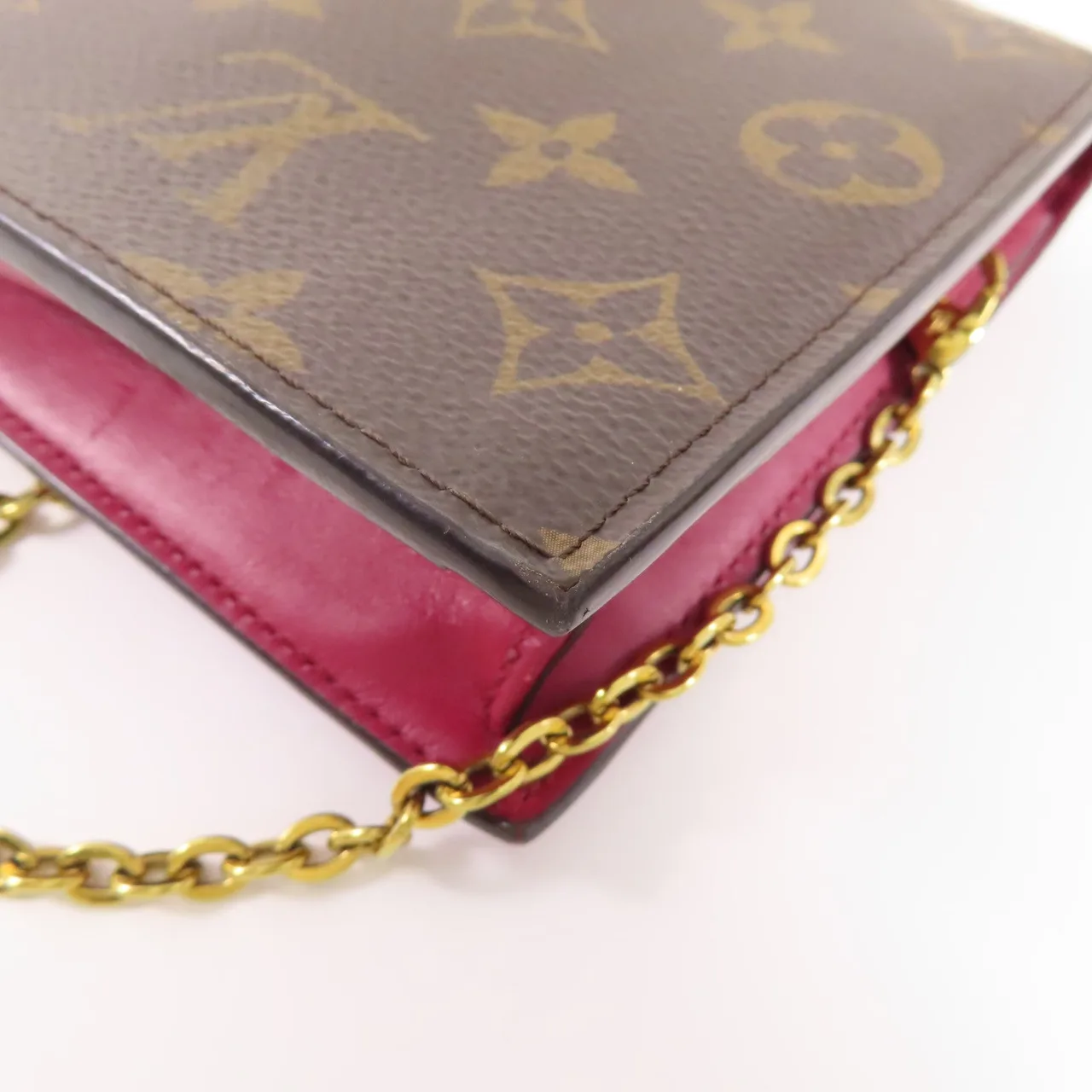 LOUIS VUITTON M69578 肩背包 塗層帆布 棕色 / 紅色 / Brown/Red Rose 塗層帆布 中古品B - 縮圖 12