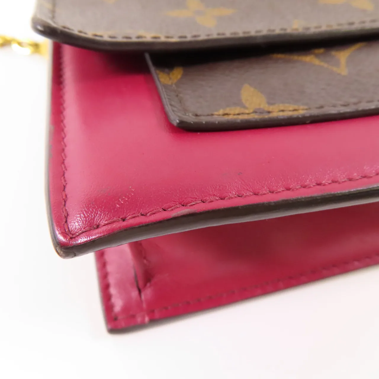 LOUIS VUITTON M69578 肩背包 塗層帆布 棕色 / 紅色 / Brown/Red Rose 塗層帆布 中古品B - 縮圖 15