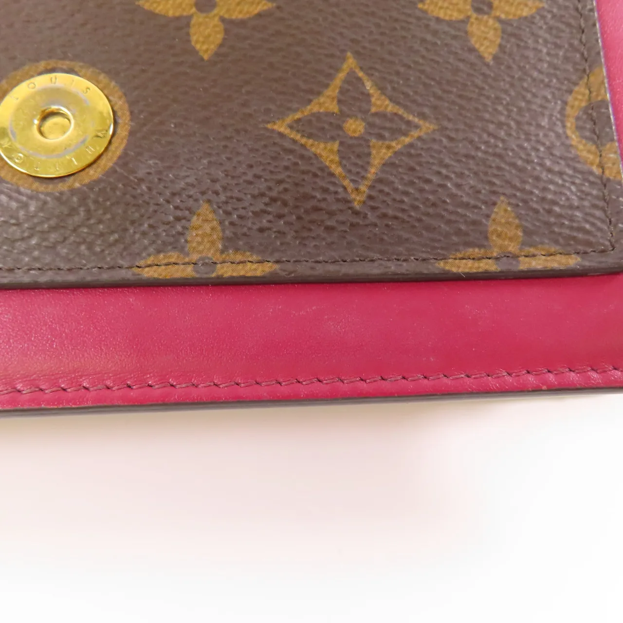 LOUIS VUITTON M69578 肩背包 塗層帆布 棕色 / 紅色 / Brown/Red Rose 塗層帆布 中古品B - 縮圖 19