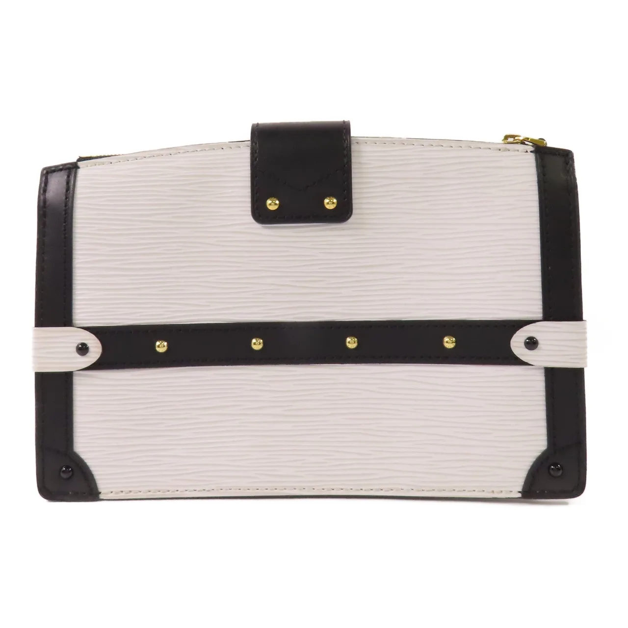 LOUIS VUITTON Trunk M52151 肩背包 牛皮 白色 / 黑色 / White/Black 牛皮 中古品A - 縮圖 2