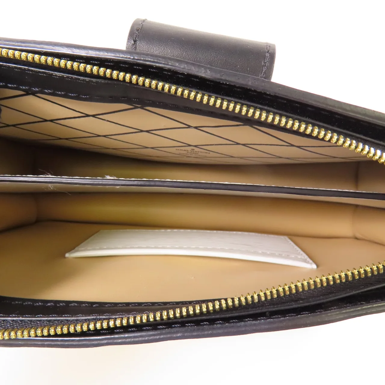 LOUIS VUITTON Trunk M52151 肩背包 牛皮 白色 / 黑色 / White/Black 牛皮 中古品A - 縮圖 6