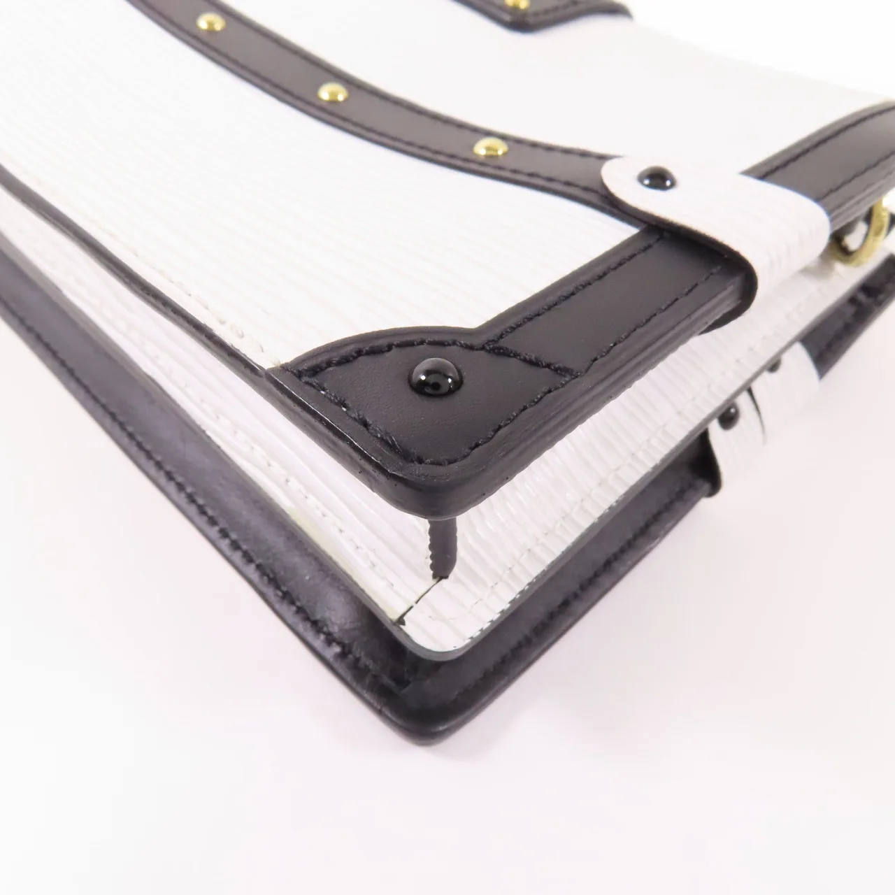 LOUIS VUITTON Trunk M52151 肩背包 牛皮 白色 / 黑色 / White/Black 牛皮 中古品A - 縮圖 11