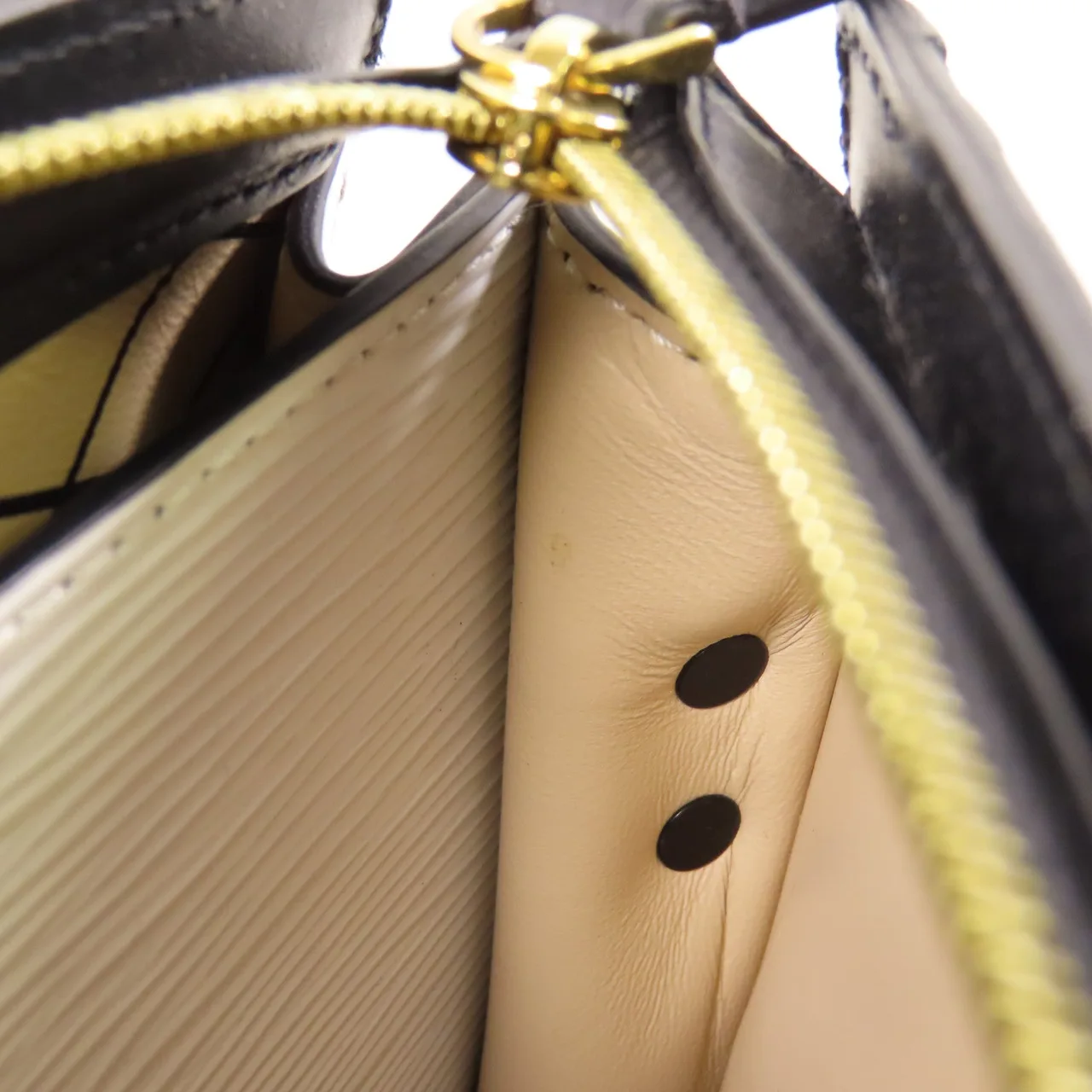 LOUIS VUITTON Trunk M52151 肩背包 牛皮 白色 / 黑色 / White/Black 牛皮 中古品A - 縮圖 13