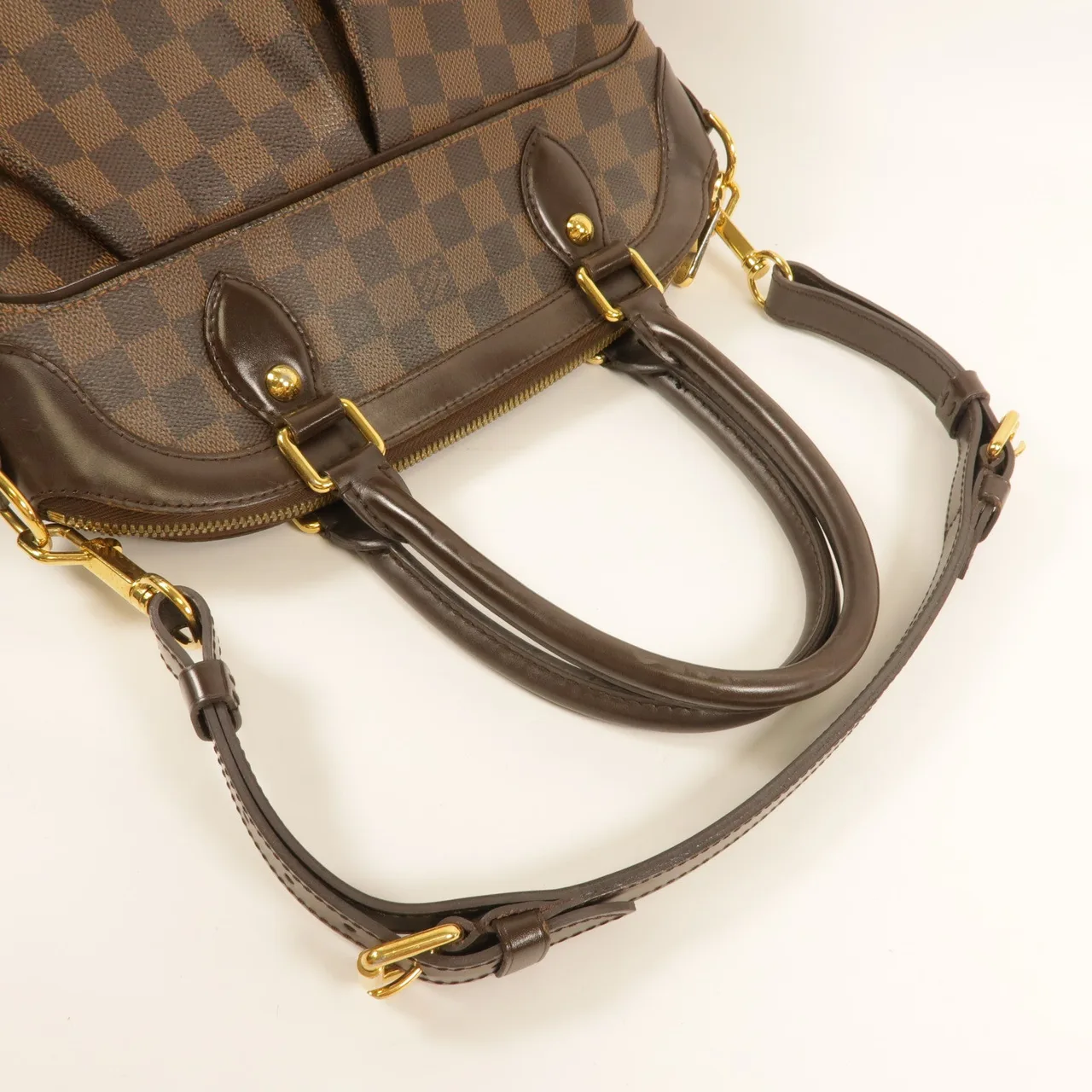 LOUIS VUITTON Trevi N51997 兩用包 塗層帆布 棕色 / Brown 塗層帆布 中古品C - 縮圖 9