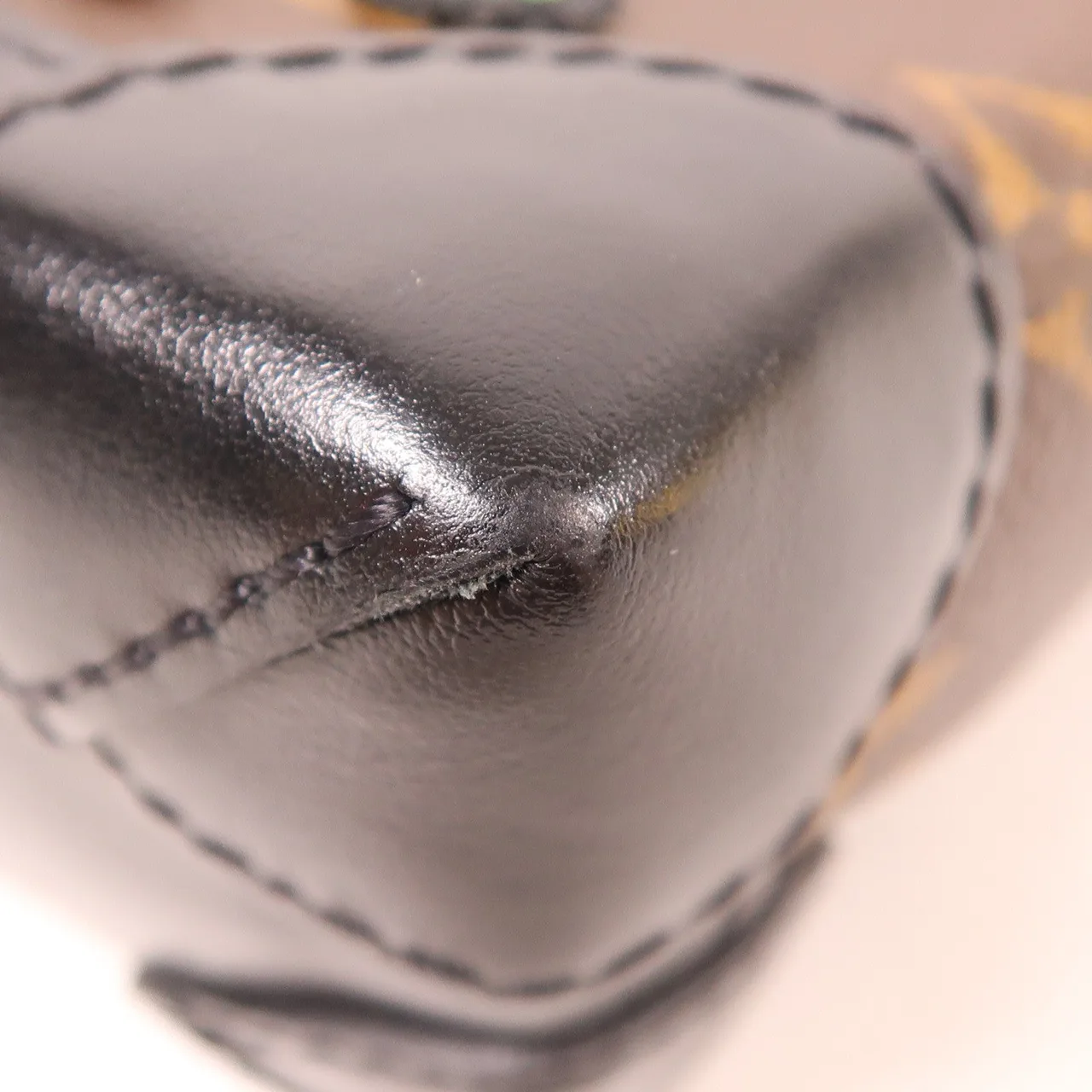 LOUIS VUITTON Steamer M80327 肩背包 塗層帆布 棕色 / 黑色 / Brown/Black 塗層帆布 中古品A - 縮圖 6