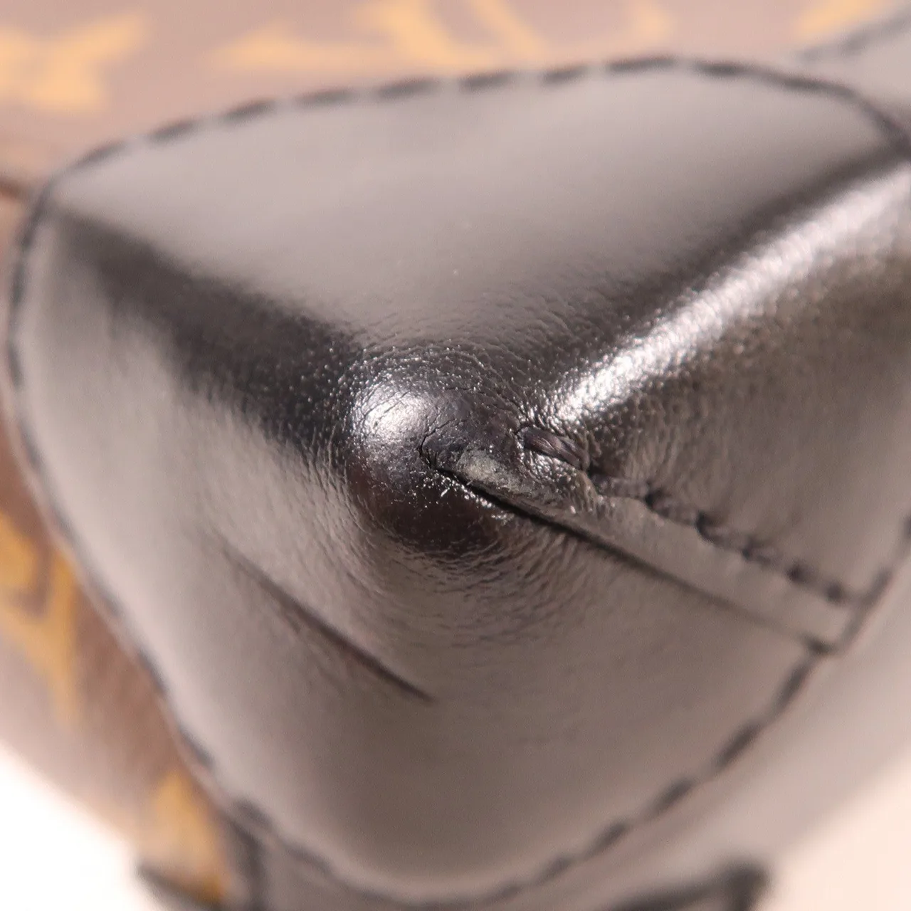 LOUIS VUITTON Steamer M80327 肩背包 塗層帆布 棕色 / 黑色 / Brown/Black 塗層帆布 中古品A - 縮圖 9