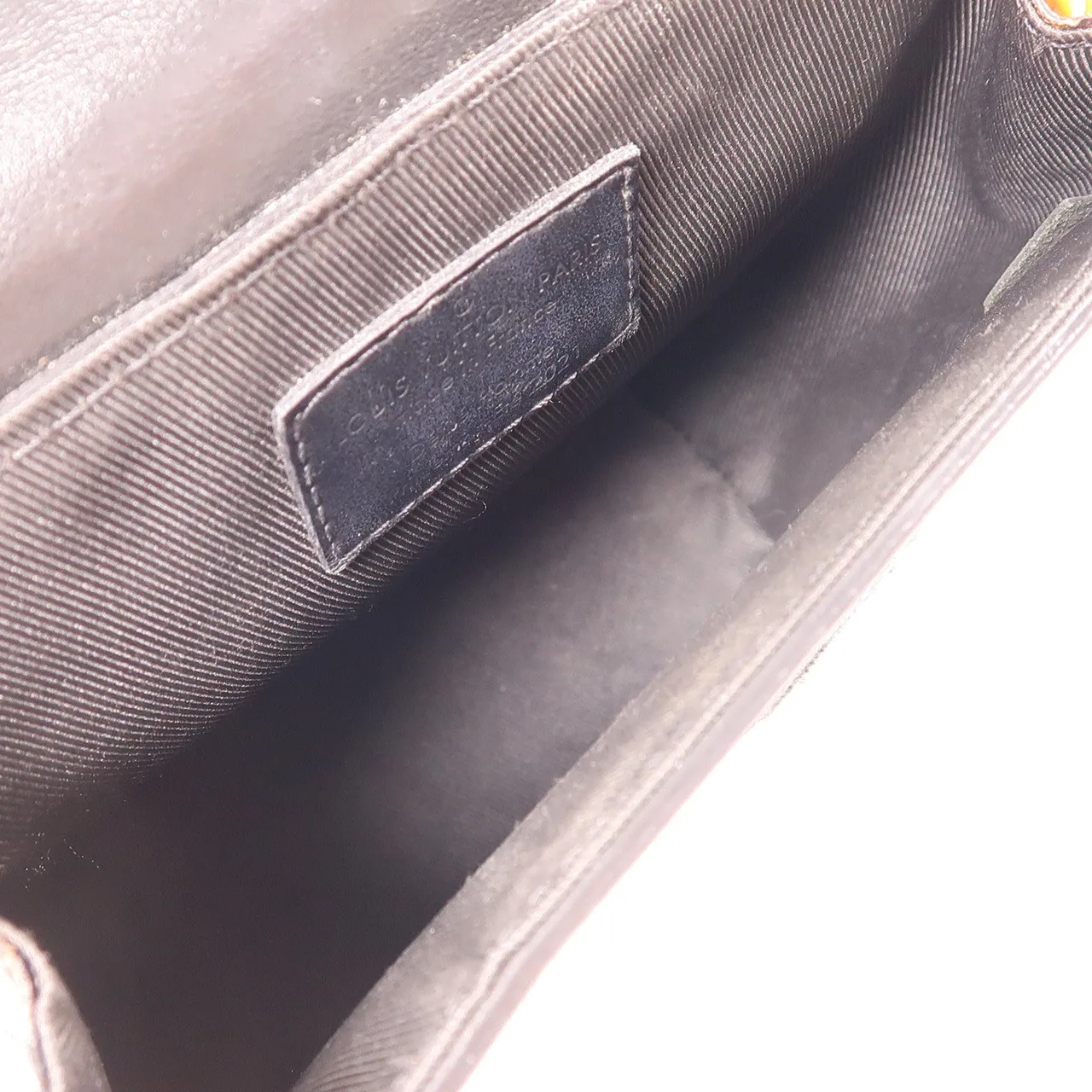 LOUIS VUITTON Steamer M80327 肩背包 塗層帆布 棕色 / 黑色 / Brown/Black 塗層帆布 中古品A - 縮圖 10