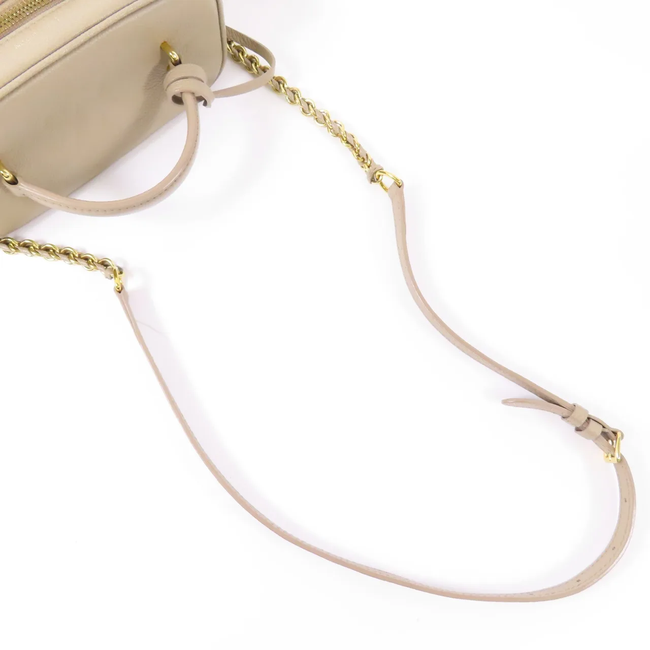 LOUIS VUITTON Vanity M45608 兩用包 牛皮 米色 / Milk Tea 牛皮 中古品A - 縮圖 5