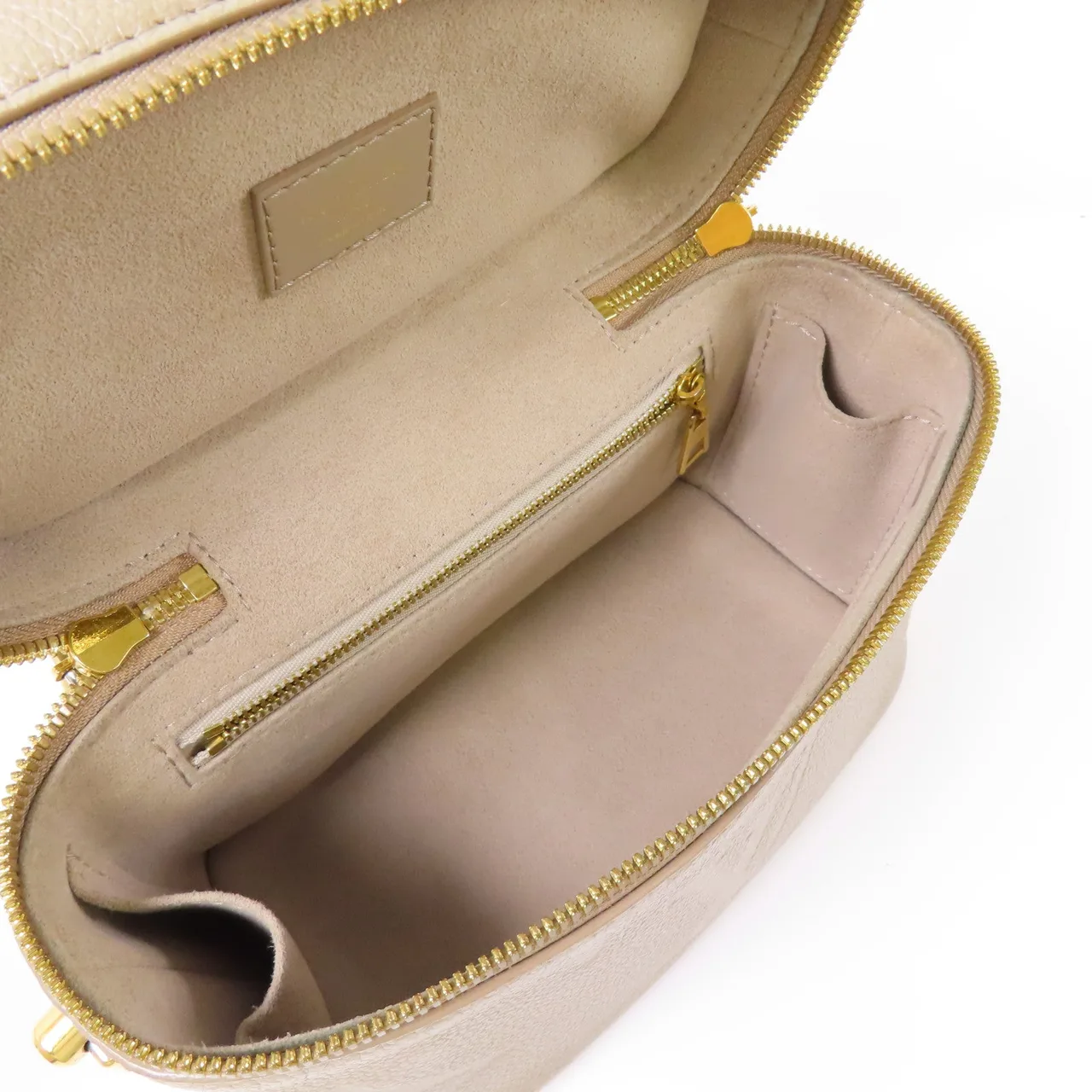 LOUIS VUITTON Vanity M45608 兩用包 牛皮 米色 / Milk Tea 牛皮 中古品A - 縮圖 10