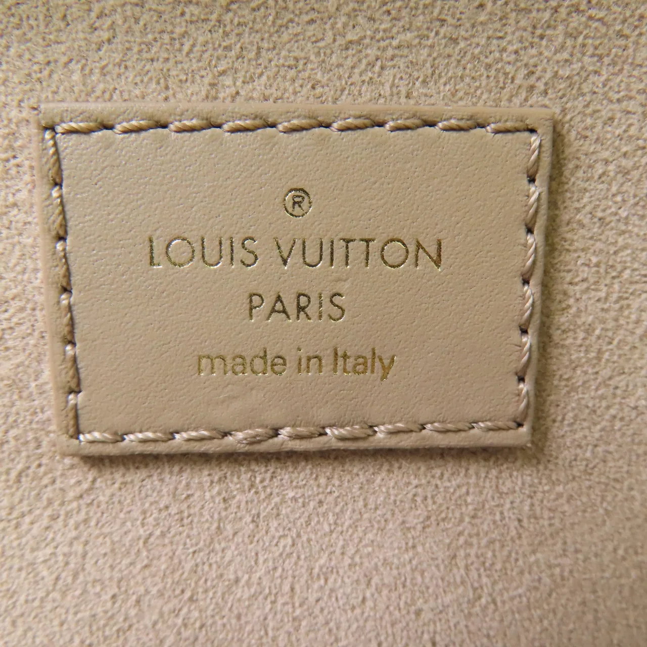 LOUIS VUITTON Vanity M45608 兩用包 牛皮 米色 / Milk Tea 牛皮 中古品A - 縮圖 11
