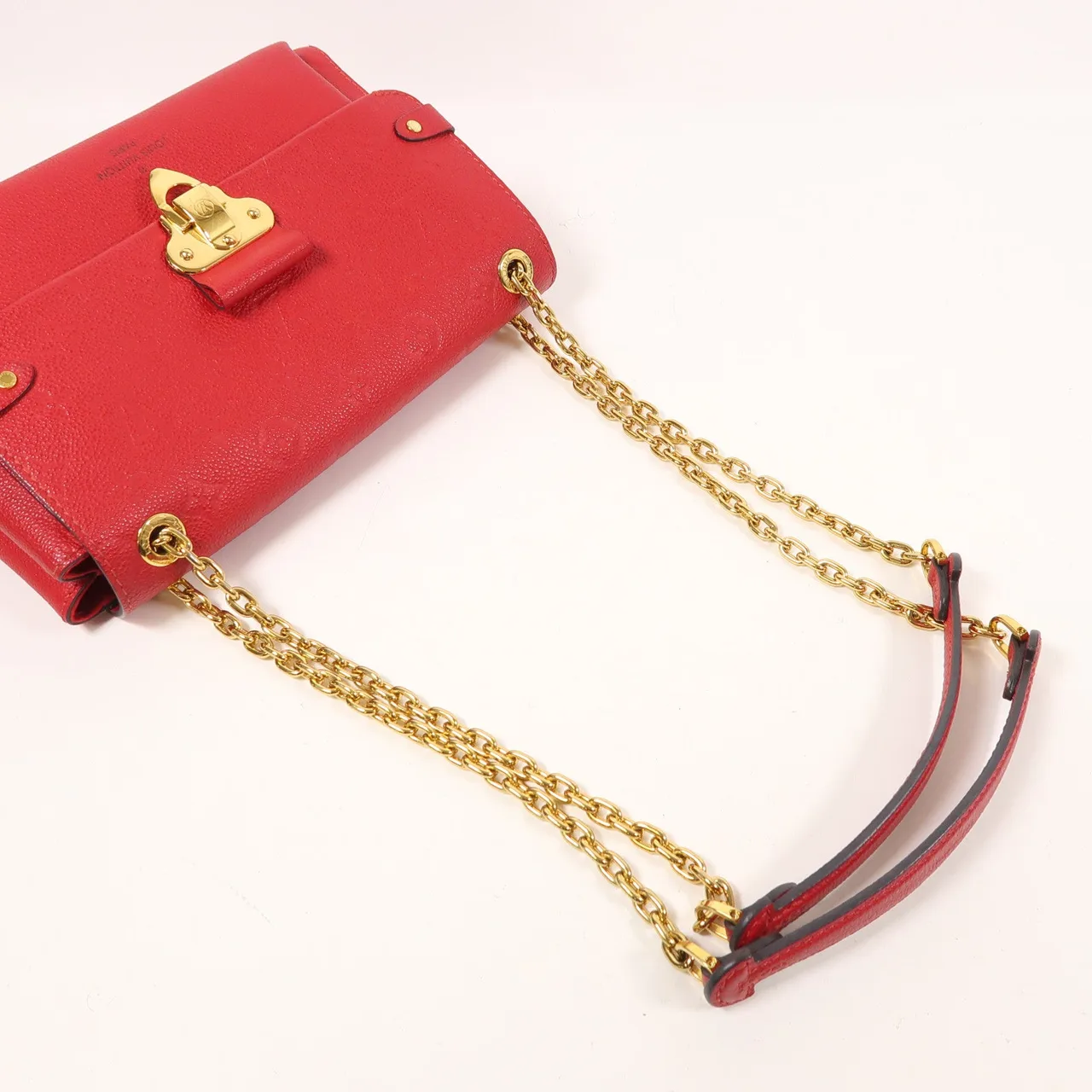 LOUIS VUITTON Vavin M44554 肩背包 牛皮 紅色 / Red 牛皮 中古品A - 縮圖 9