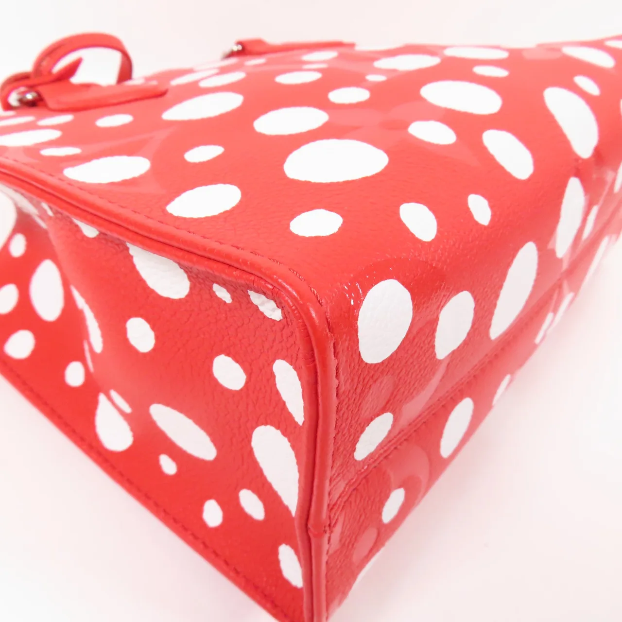 LOUIS VUITTON OnTheGo M46412 兩用包 牛皮 紅色 / Red/White 牛皮 中古品A - 縮圖 9