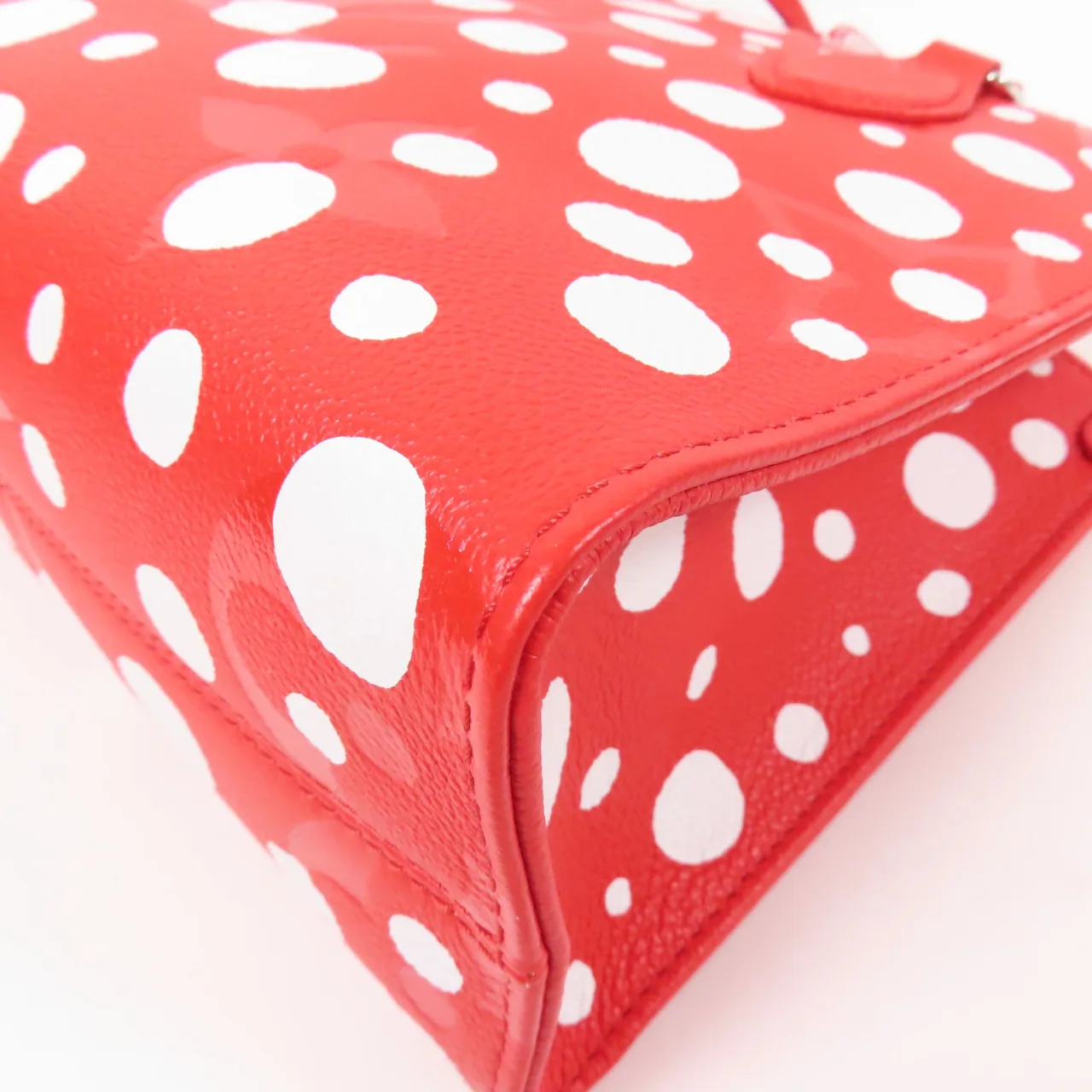 LOUIS VUITTON OnTheGo M46412 兩用包 牛皮 紅色 / Red/White 牛皮 中古品A - 縮圖 10