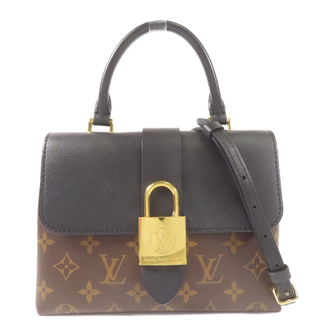 LOUIS VUITTON Locky M44141 2-Way Bag Coated Canvas 棕色 / 黑色 / Black/Brown