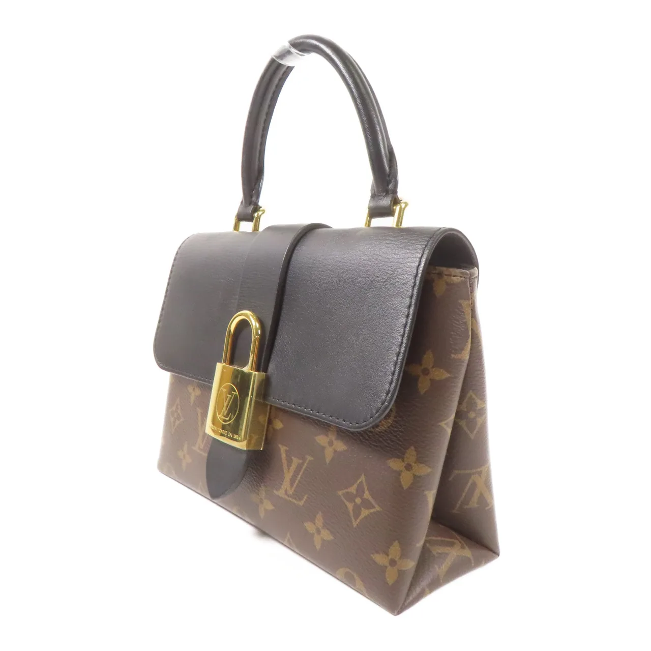 LOUIS VUITTON Locky M44141 兩用包 塗層帆布 棕色 / 黑色 / Black/Brown 塗層帆布 中古品B - 縮圖 3