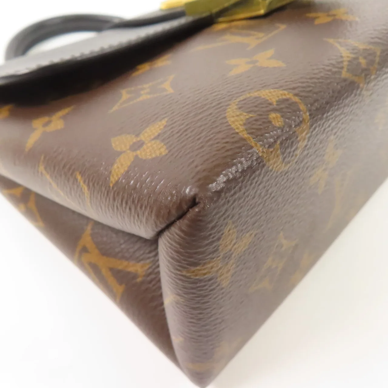 LOUIS VUITTON Locky M44141 兩用包 塗層帆布 棕色 / 黑色 / Black/Brown 塗層帆布 中古品B - 縮圖 6