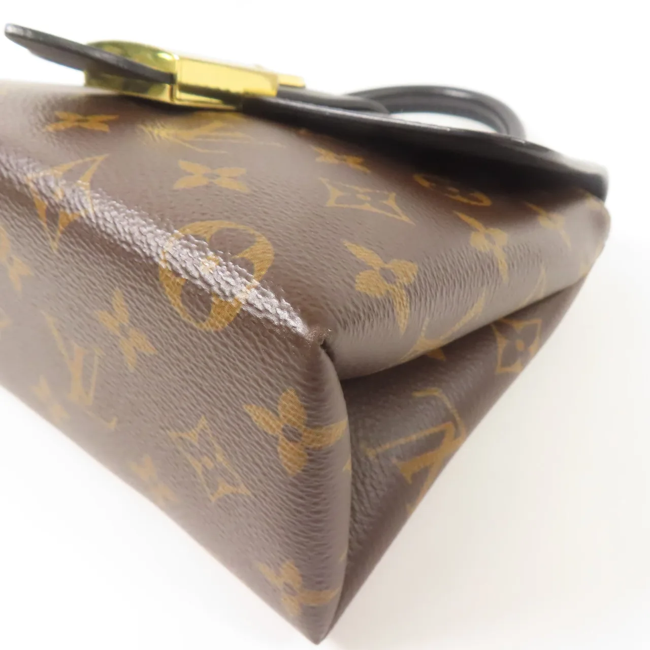 LOUIS VUITTON Locky M44141 兩用包 塗層帆布 棕色 / 黑色 / Black/Brown 塗層帆布 中古品B - 縮圖 7