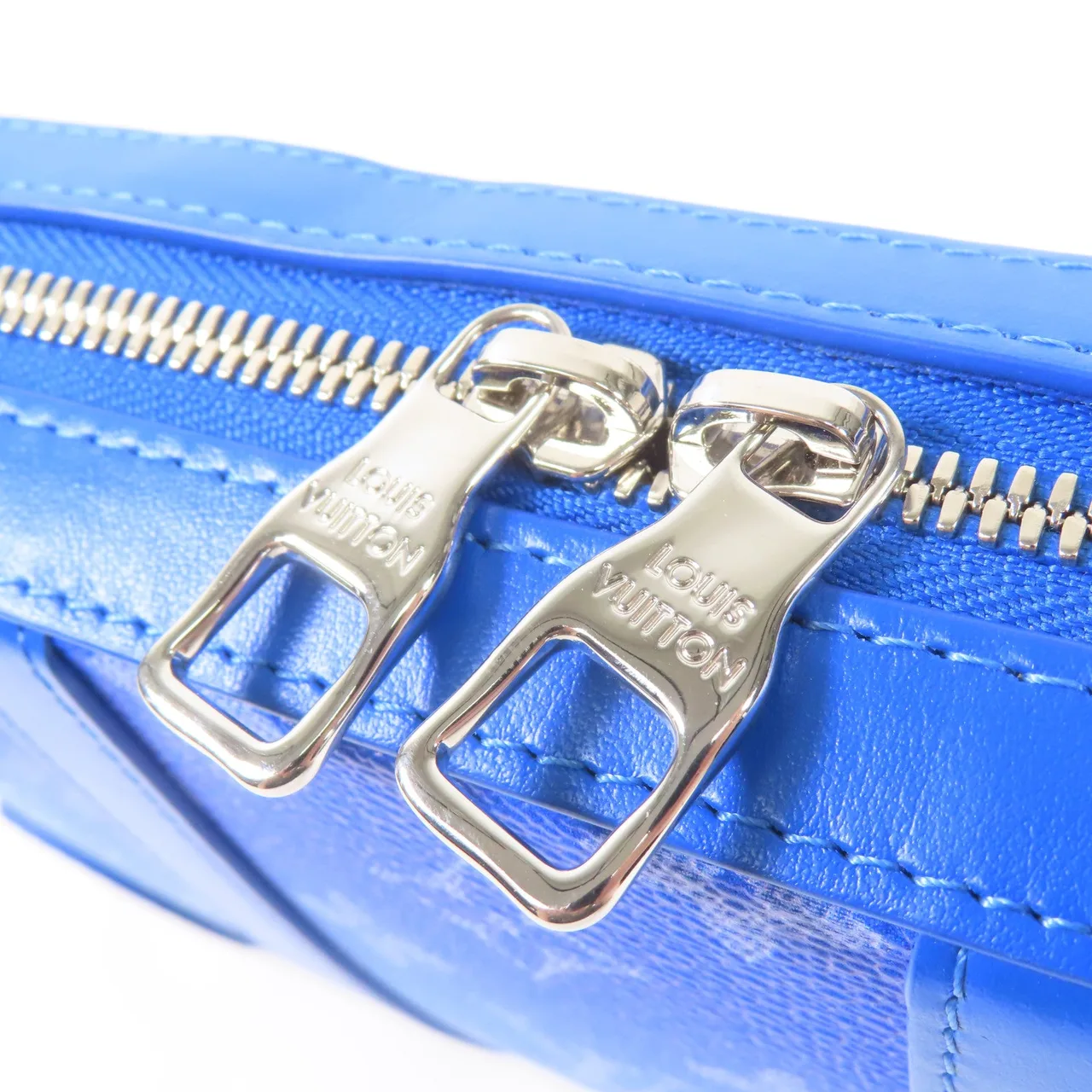 LOUIS VUITTON Soft Trunk M45432 肩背包 塗層帆布 藍色 / Blue 塗層帆布 中古品A - 縮圖 13