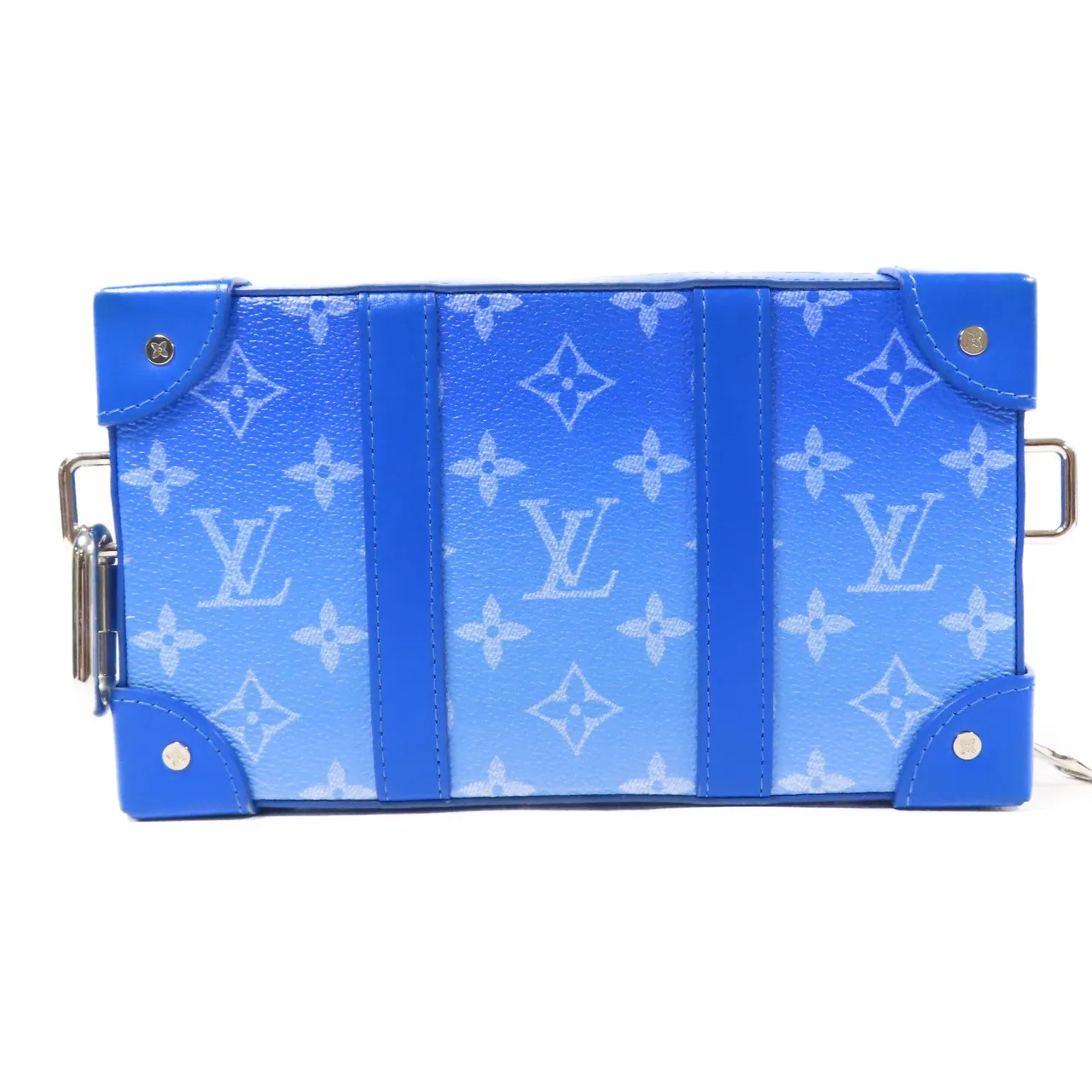 LOUIS VUITTON Soft Trunk M45432 肩背包 塗層帆布 藍色 / Blue 塗層帆布 中古品A - 縮圖 2