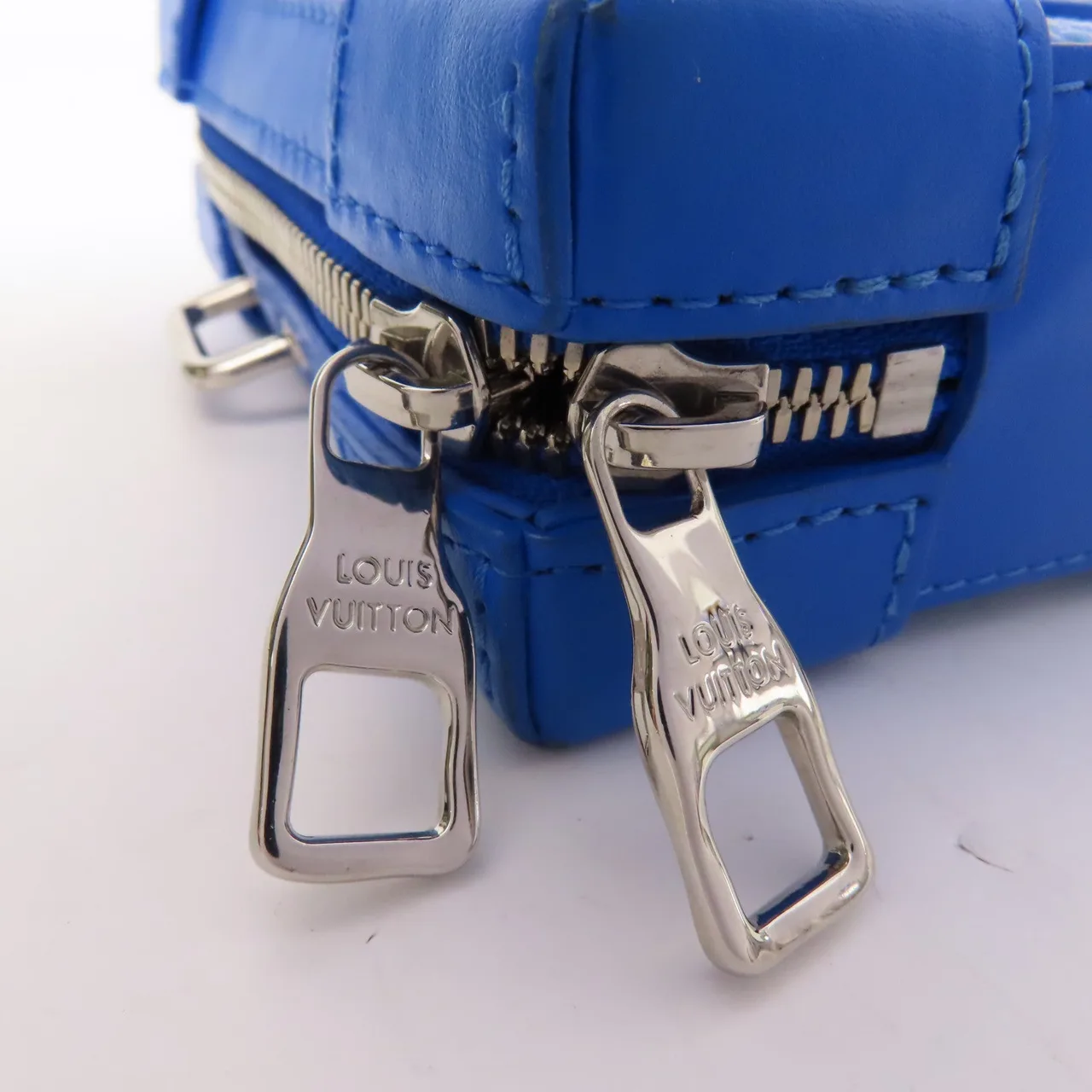 LOUIS VUITTON Soft Trunk M45432 肩背包 塗層帆布 藍色 / Blue 塗層帆布 中古品A - 縮圖 13