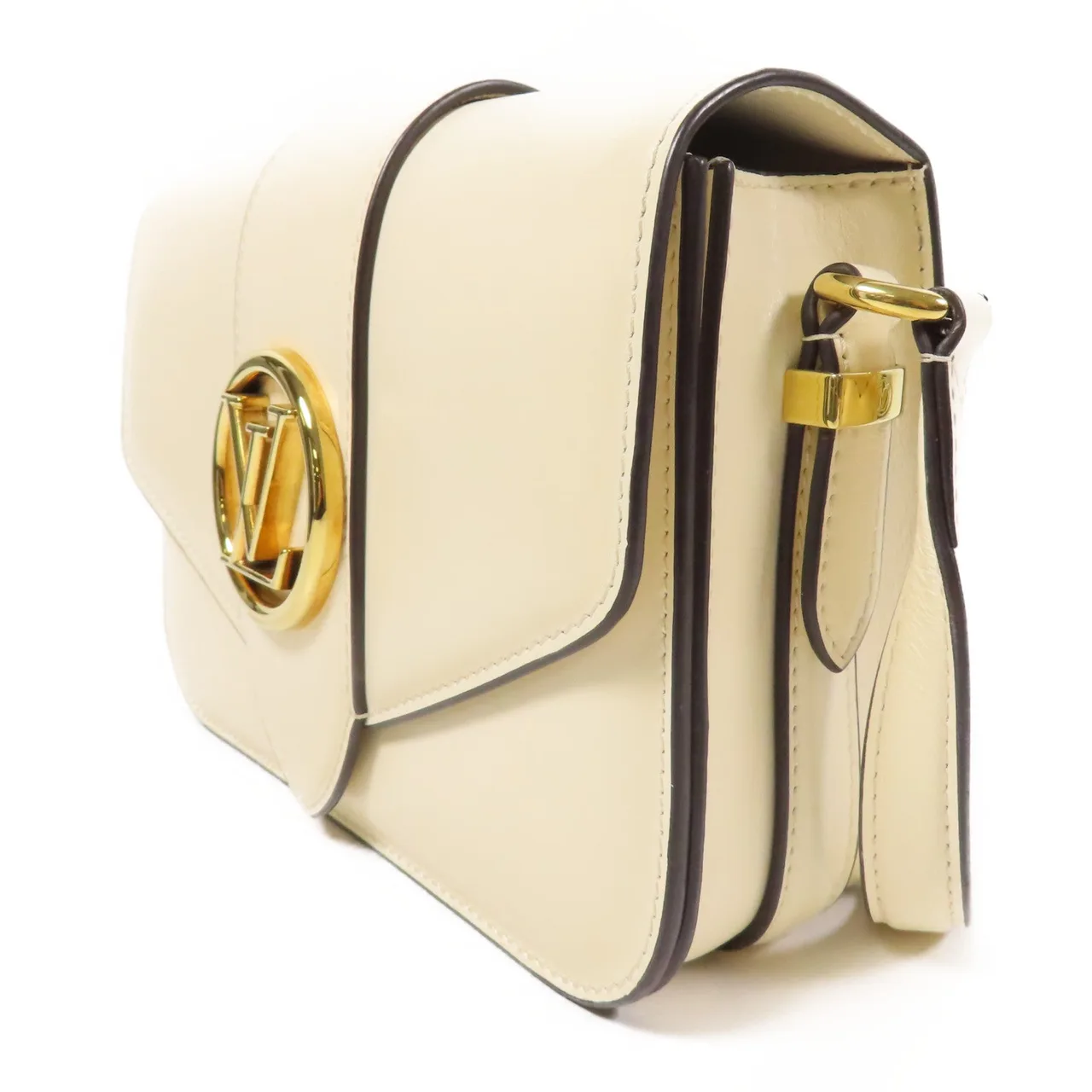 LOUIS VUITTON Pont 9 M55950 肩背包 牛皮 白色 / Ivory 牛皮 中古品B - 縮圖 3