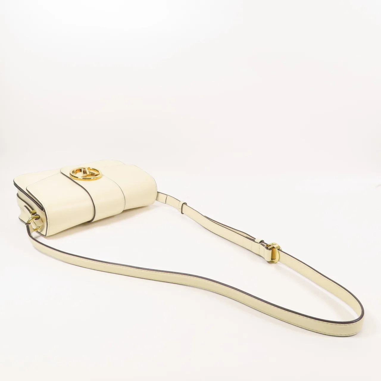 LOUIS VUITTON Pont 9 M55950 肩背包 牛皮 白色 / Ivory 牛皮 中古品B - 縮圖 9