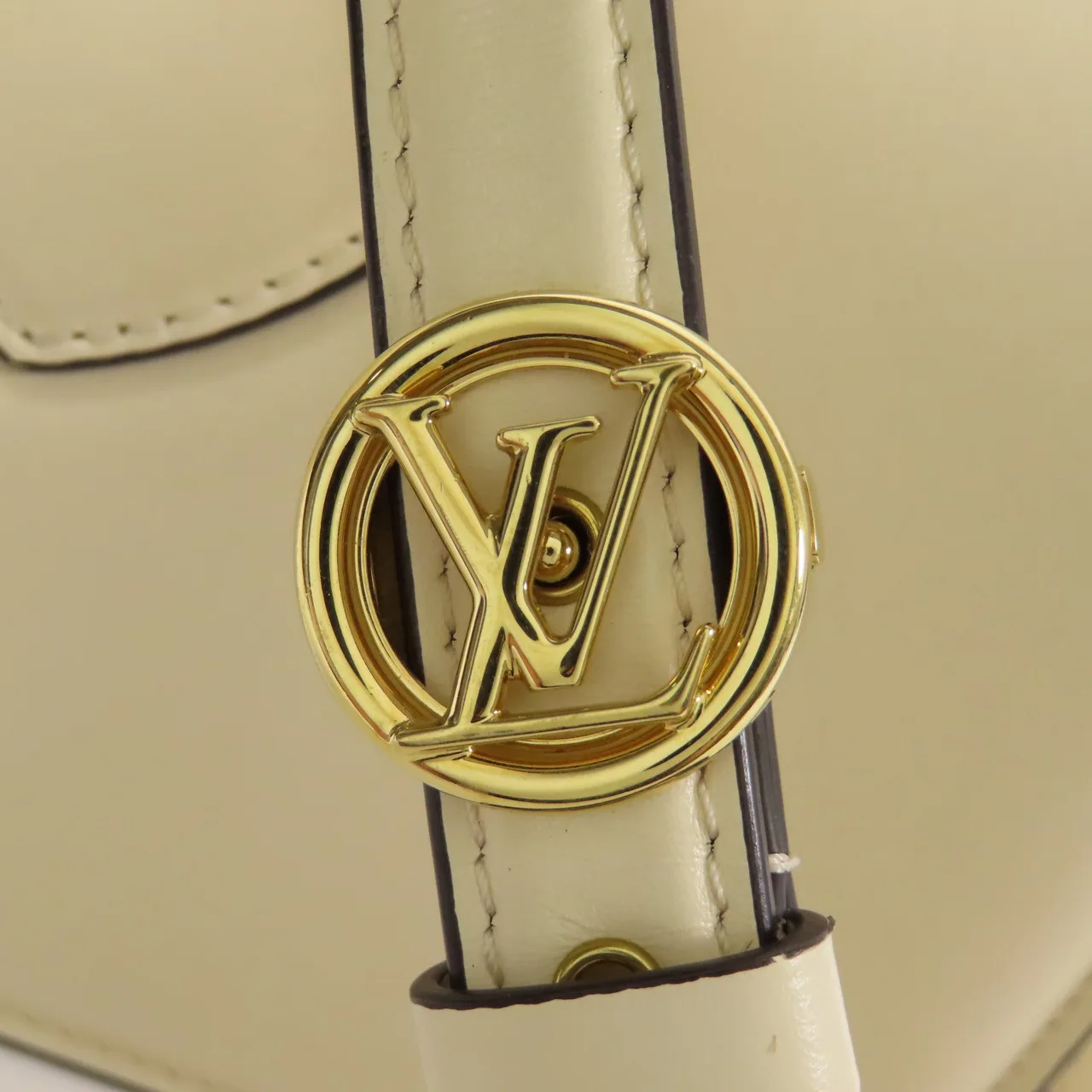 LOUIS VUITTON Pont 9 M55950 肩背包 牛皮 白色 / Ivory 牛皮 中古品B - 縮圖 12