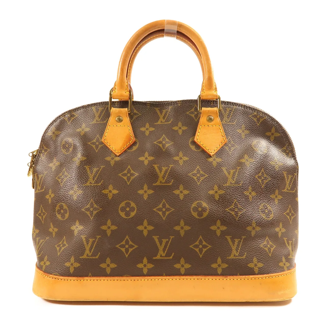 LOUIS VUITTON Alma M51130 Handbag Coated Canvas 棕色 / Marron
