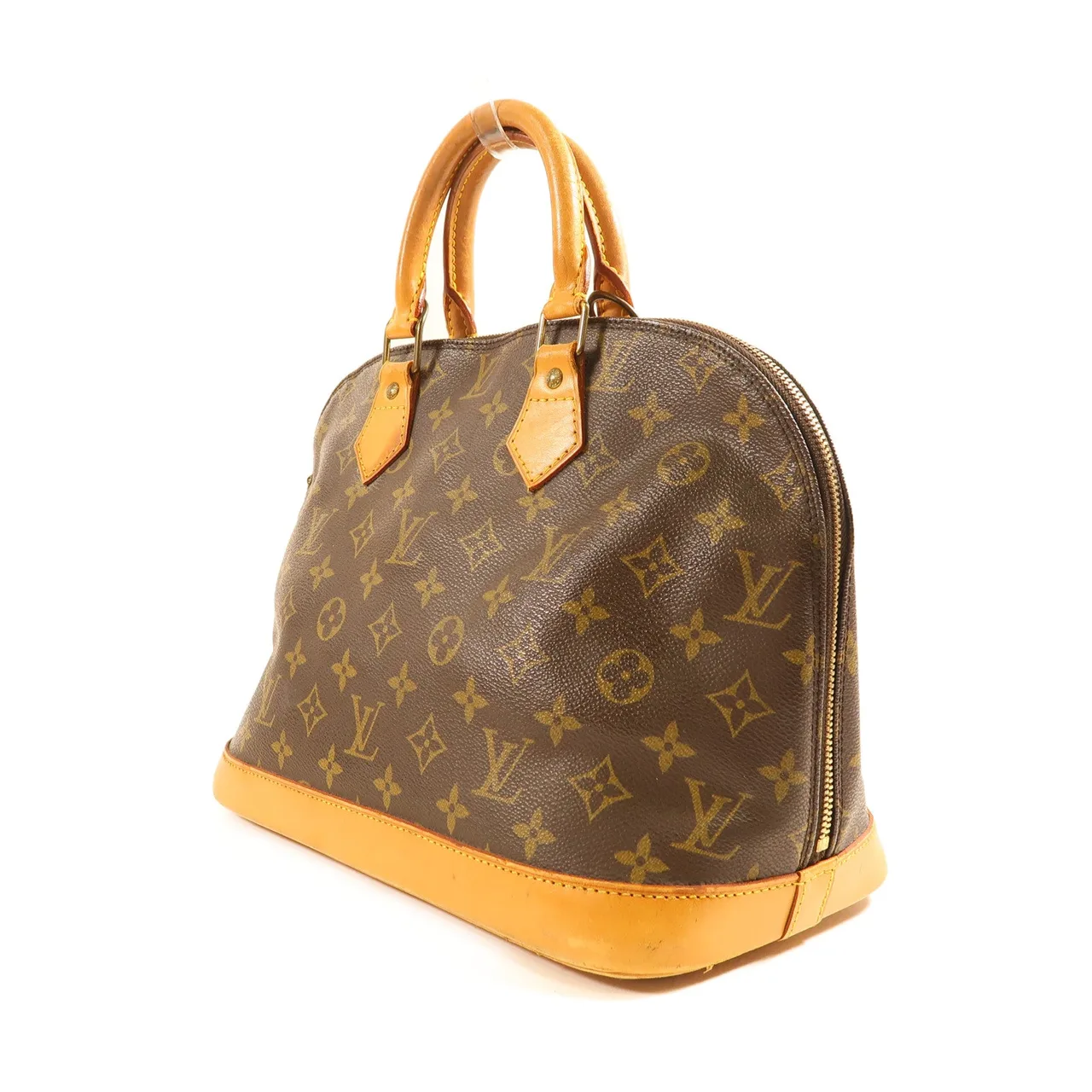 LOUIS VUITTON Alma M51130 手提包 塗層帆布 棕色 / Marron 塗層帆布 中古品C - 縮圖 3