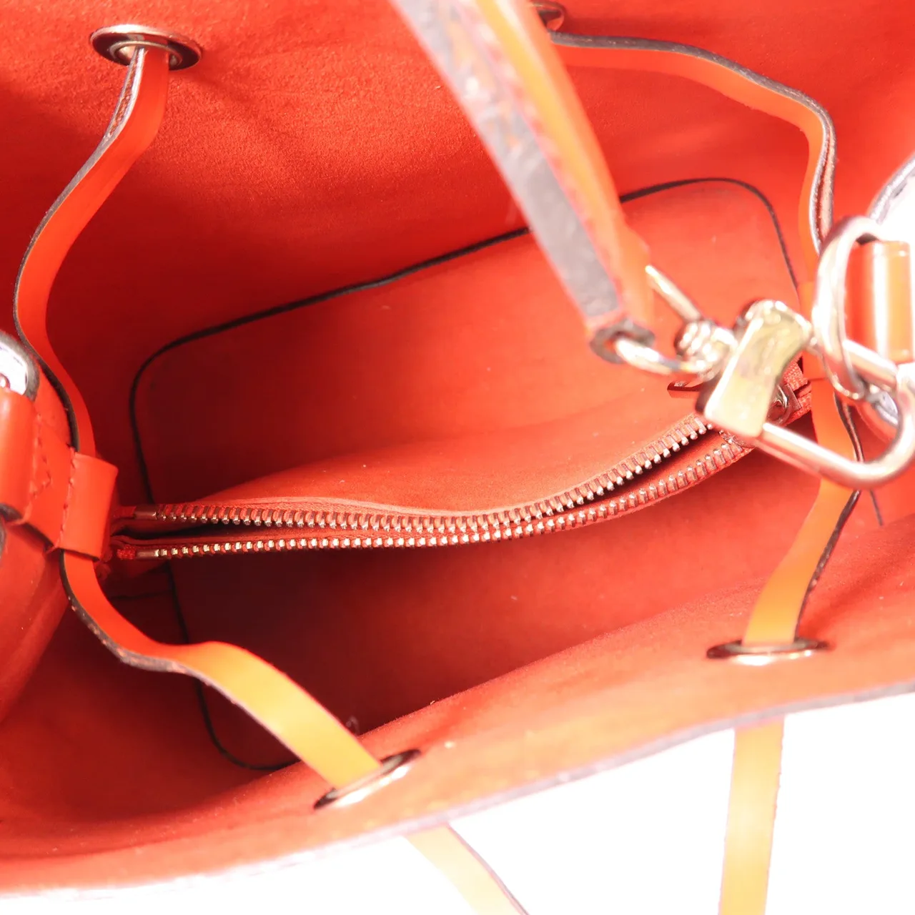 LOUIS VUITTON NeoNoe M54367 兩用包 牛皮 海軍藍 / Indigo/Coquelicot 牛皮 中古品C - 縮圖 5